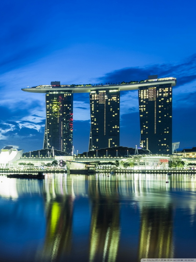 Singapore Skyline Ultra HD Desktop