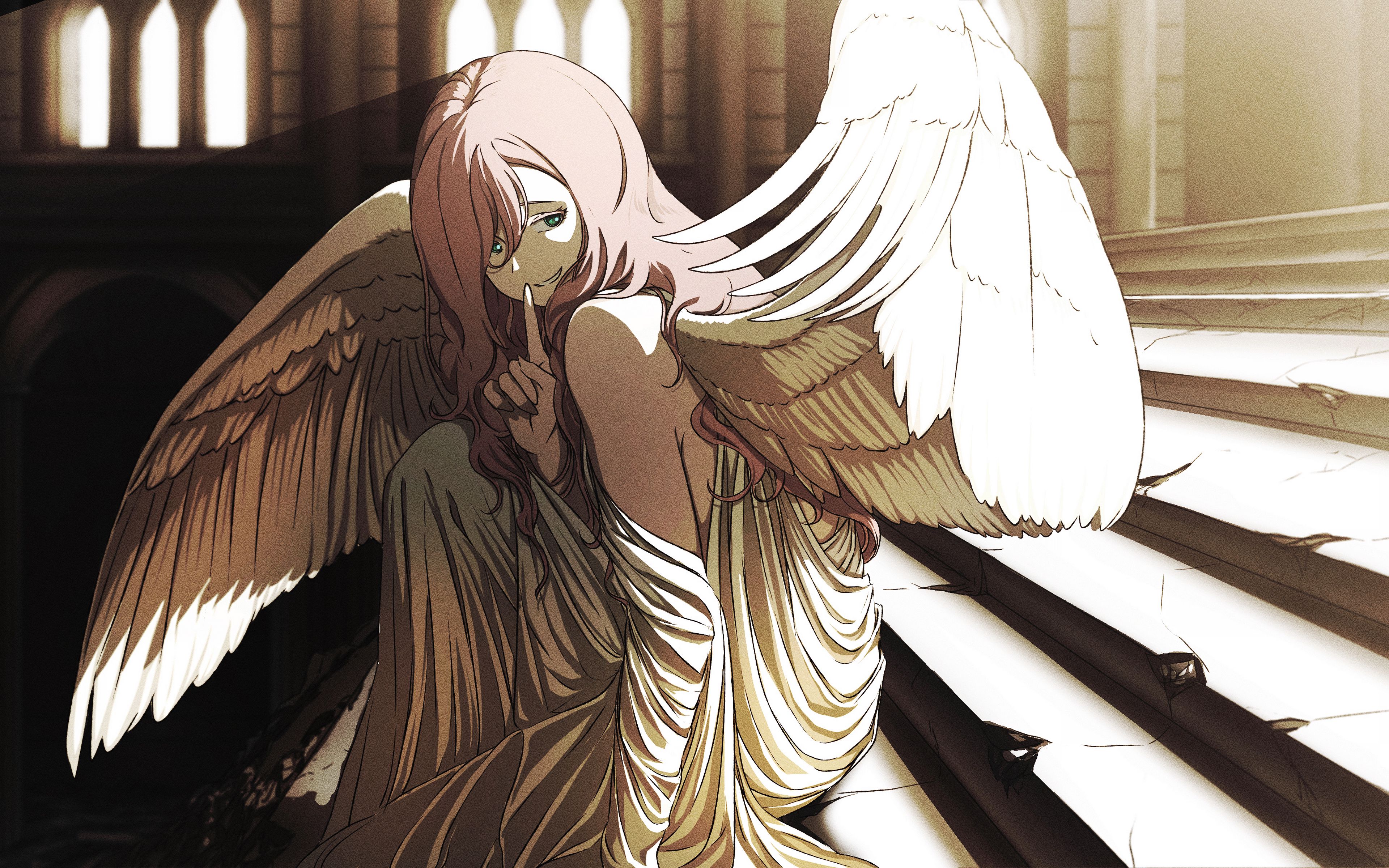 Download wallpaper 3840x2400 angel