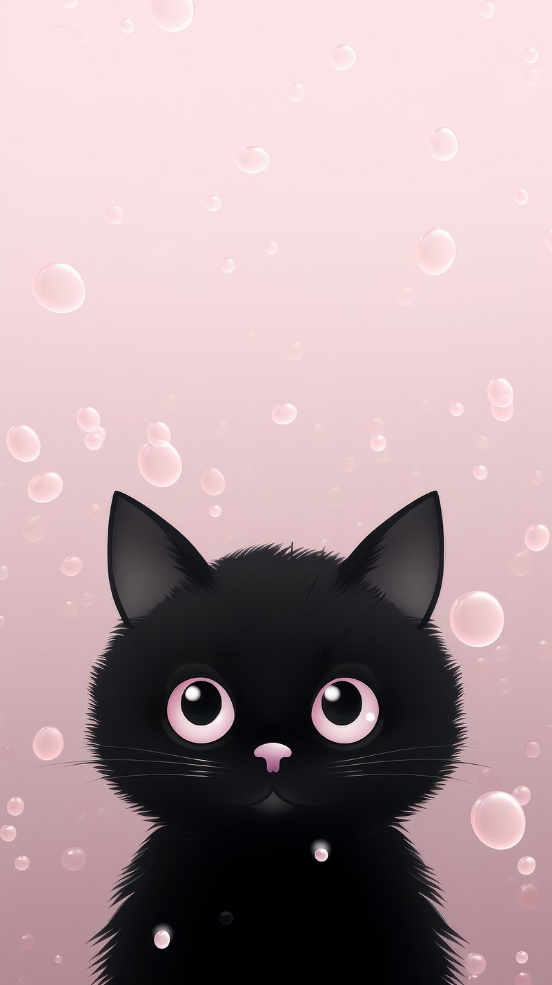 Black Cute Wallpaper Image. Free