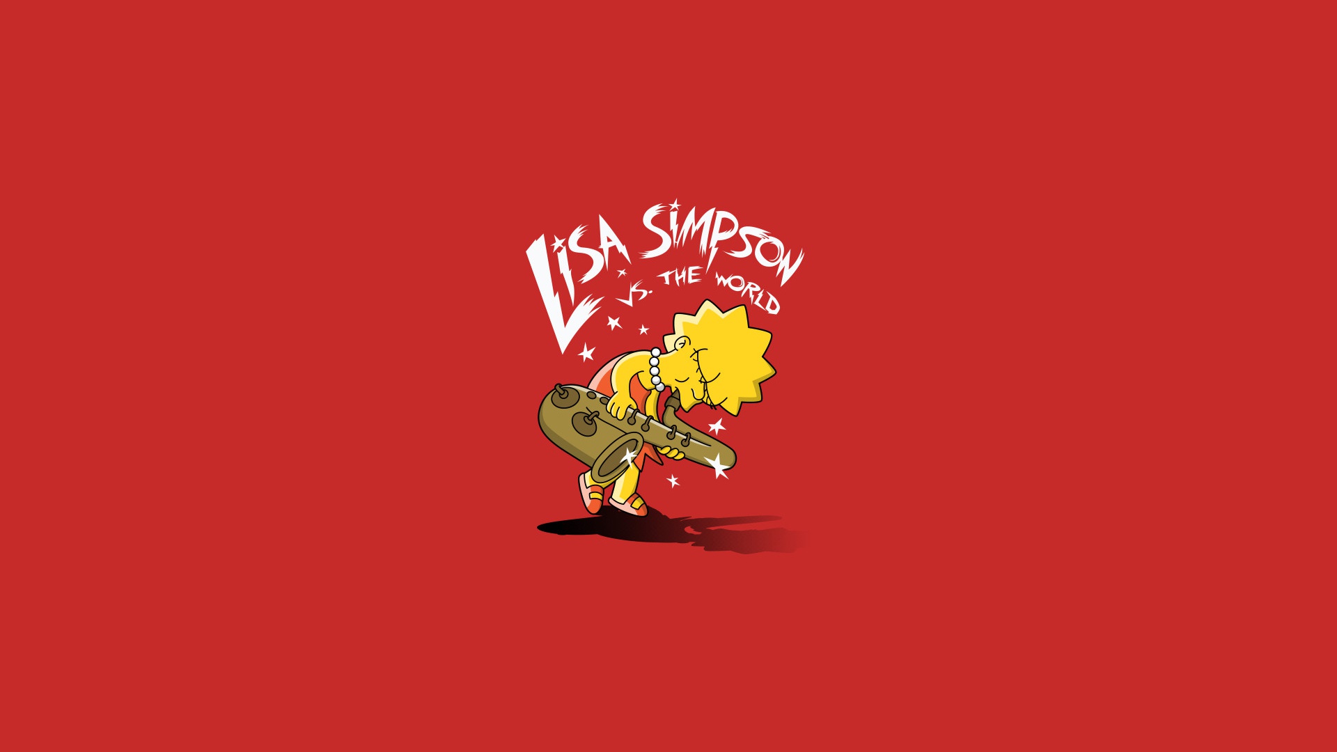 Wallpaper The simpsons, Minimalism