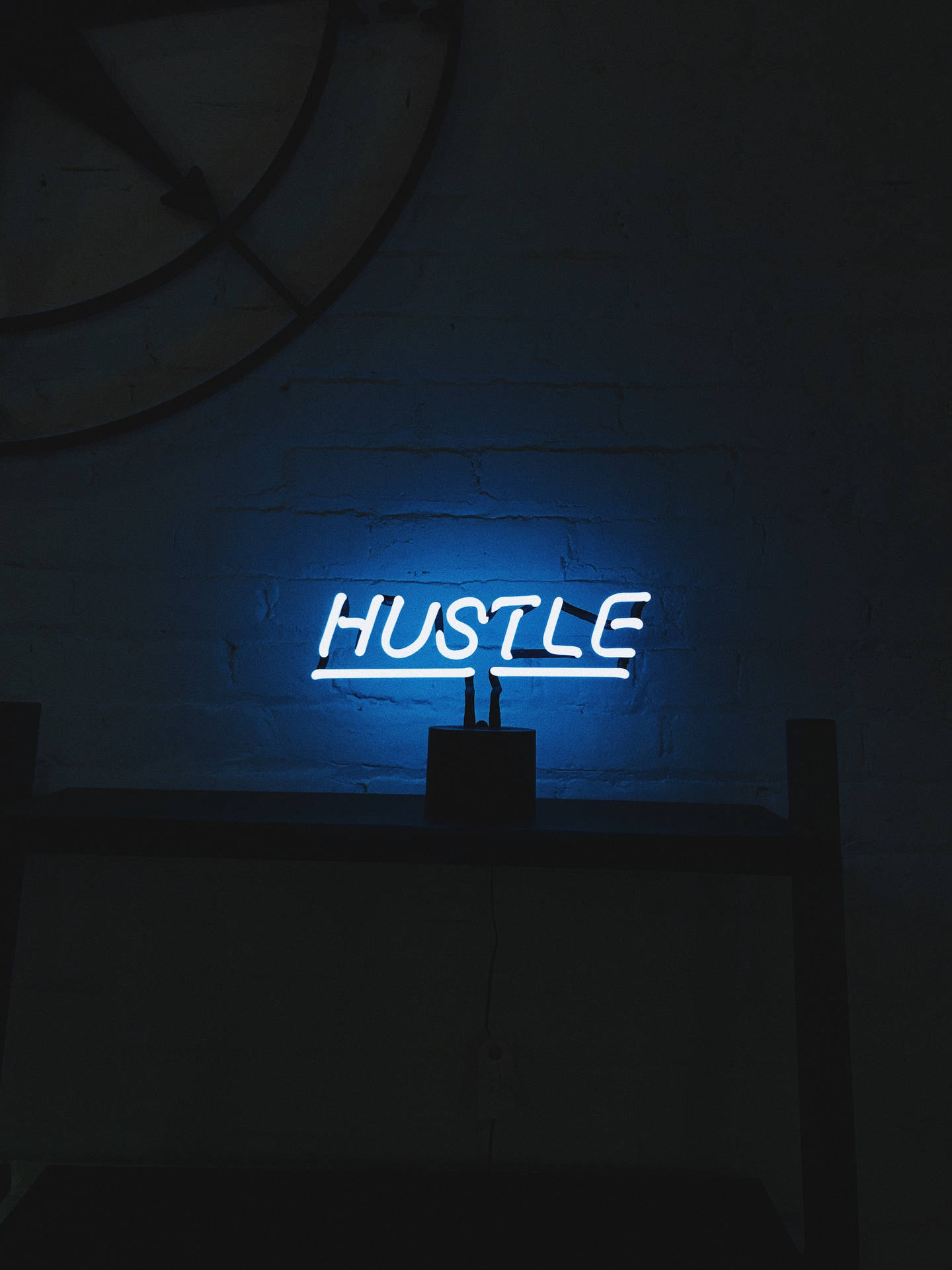 Hustle In Blue iPhone Wallpaper