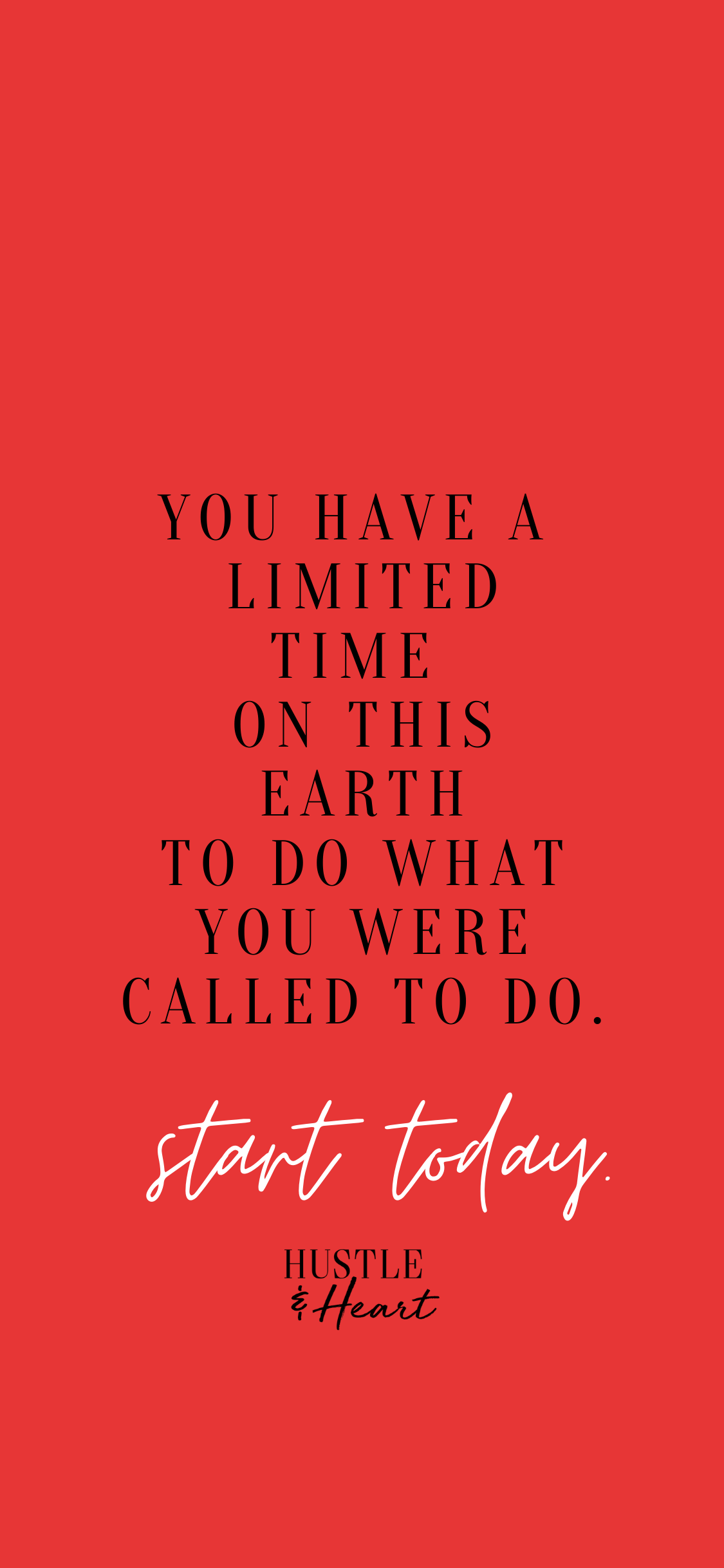 Wallpaper. Hustle & Heart