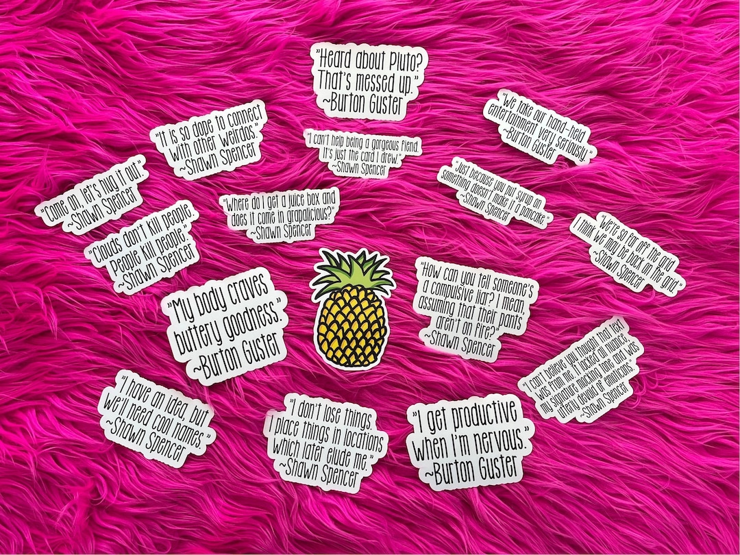 Psych Collection 16 Stickers, Shawn