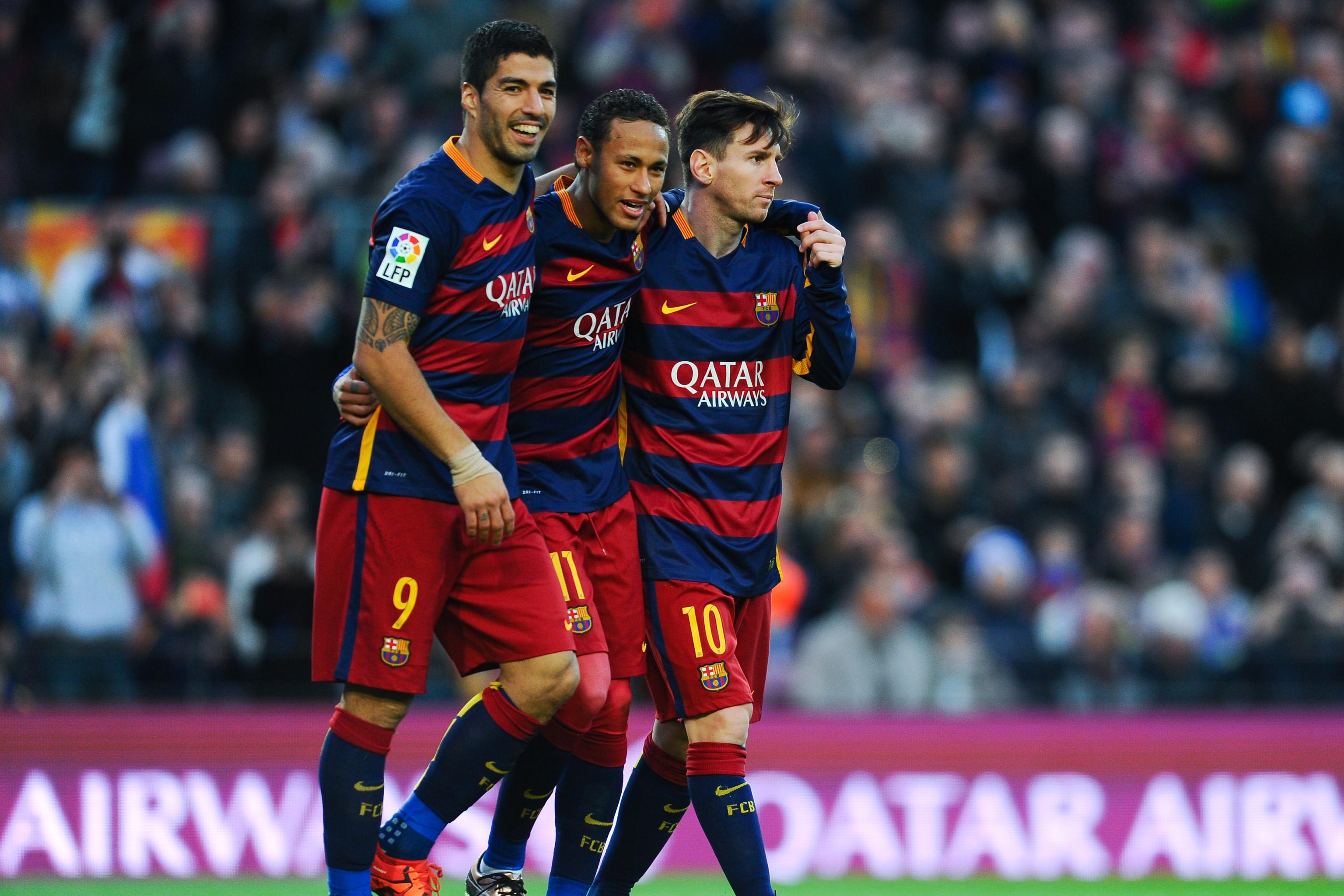 Lionel Messi, Neymar, Luis Suarez Named