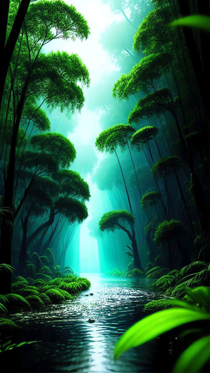 Green Jungle wallpaper 4K download