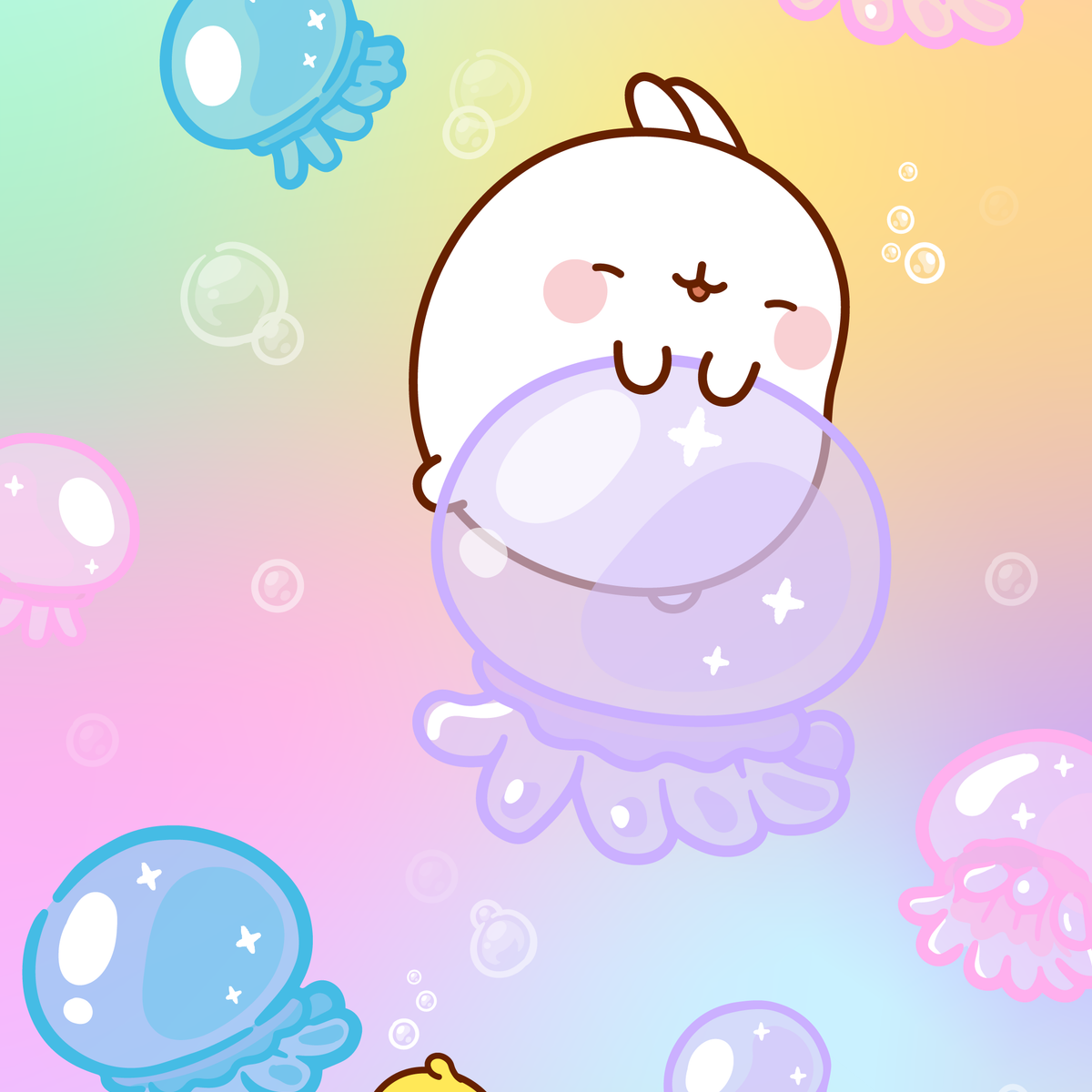 Molang Ocean Wallpaper: Discover