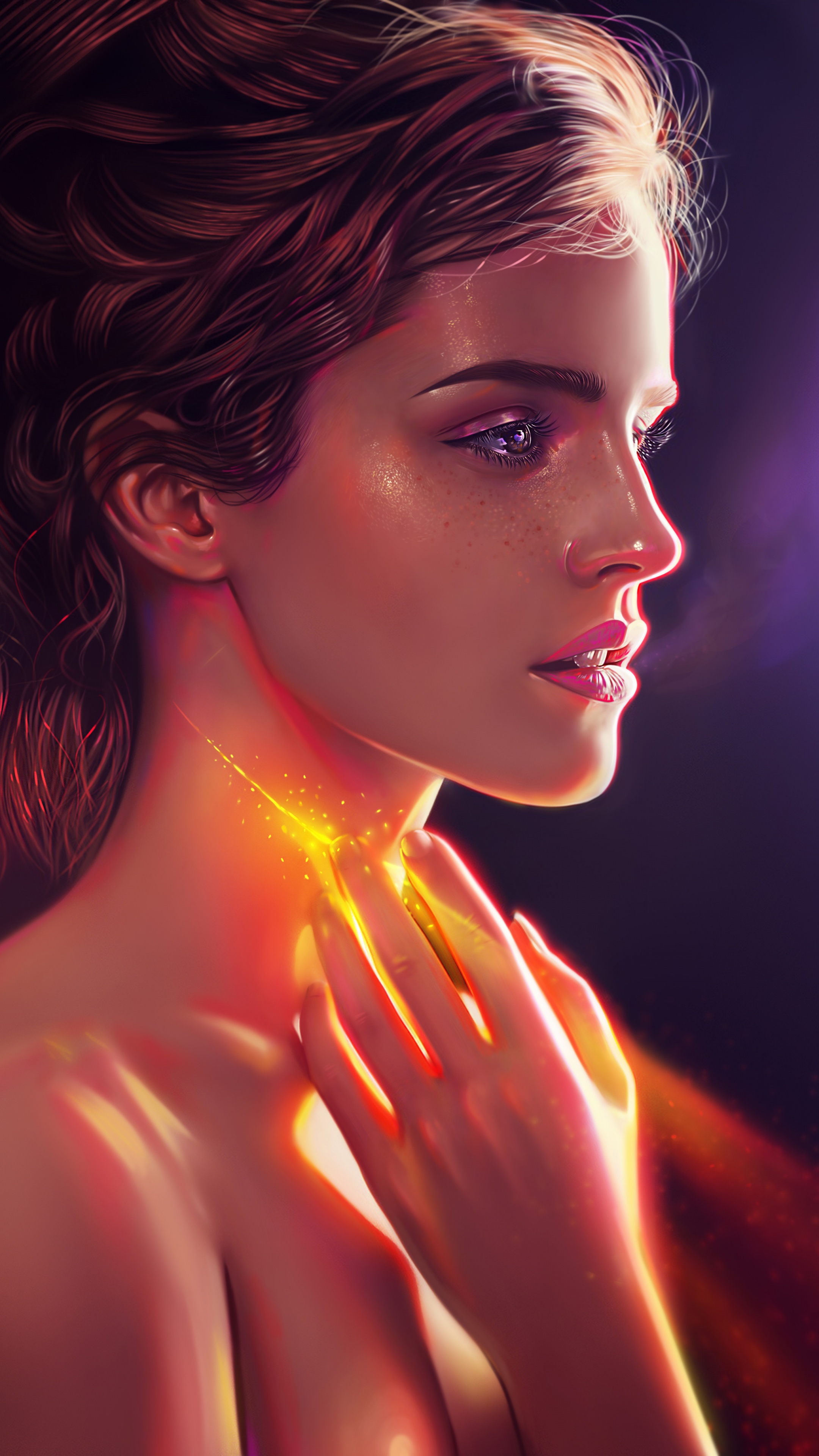 Emma Watson Wallpaper 4K, Aesthetic