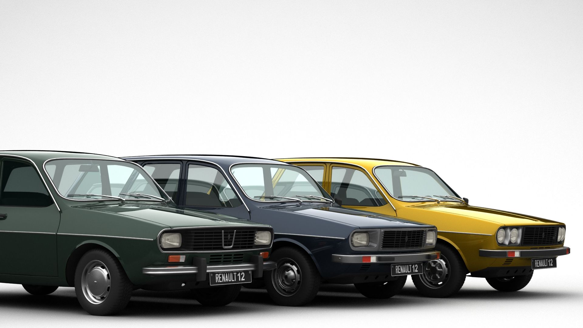 Renault 12 SW Pack 3D Model $150