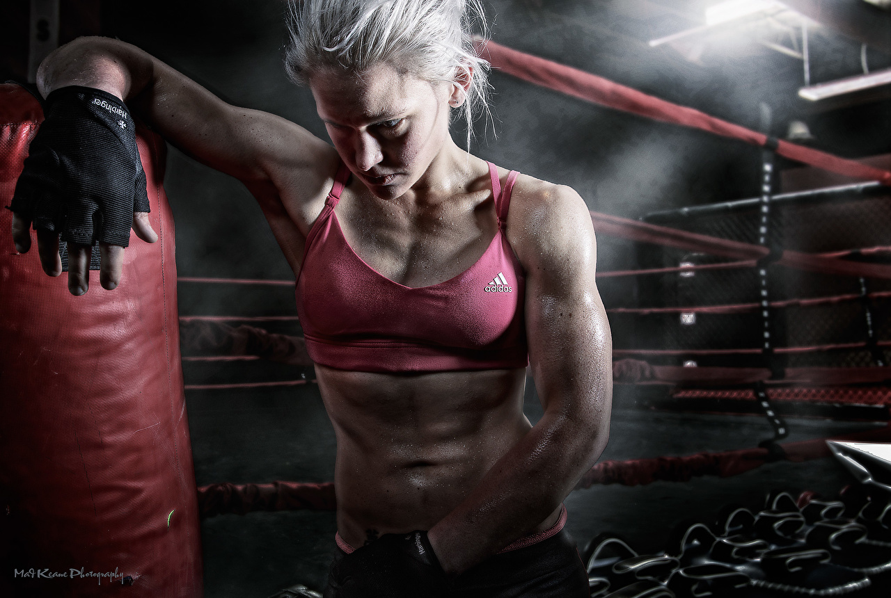 Desktop Wallpaper female athletic Boxing