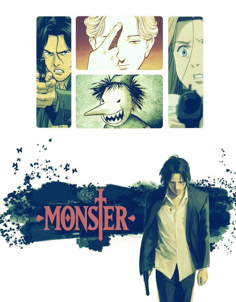 Monster Anime Manga Poster By Correlola
