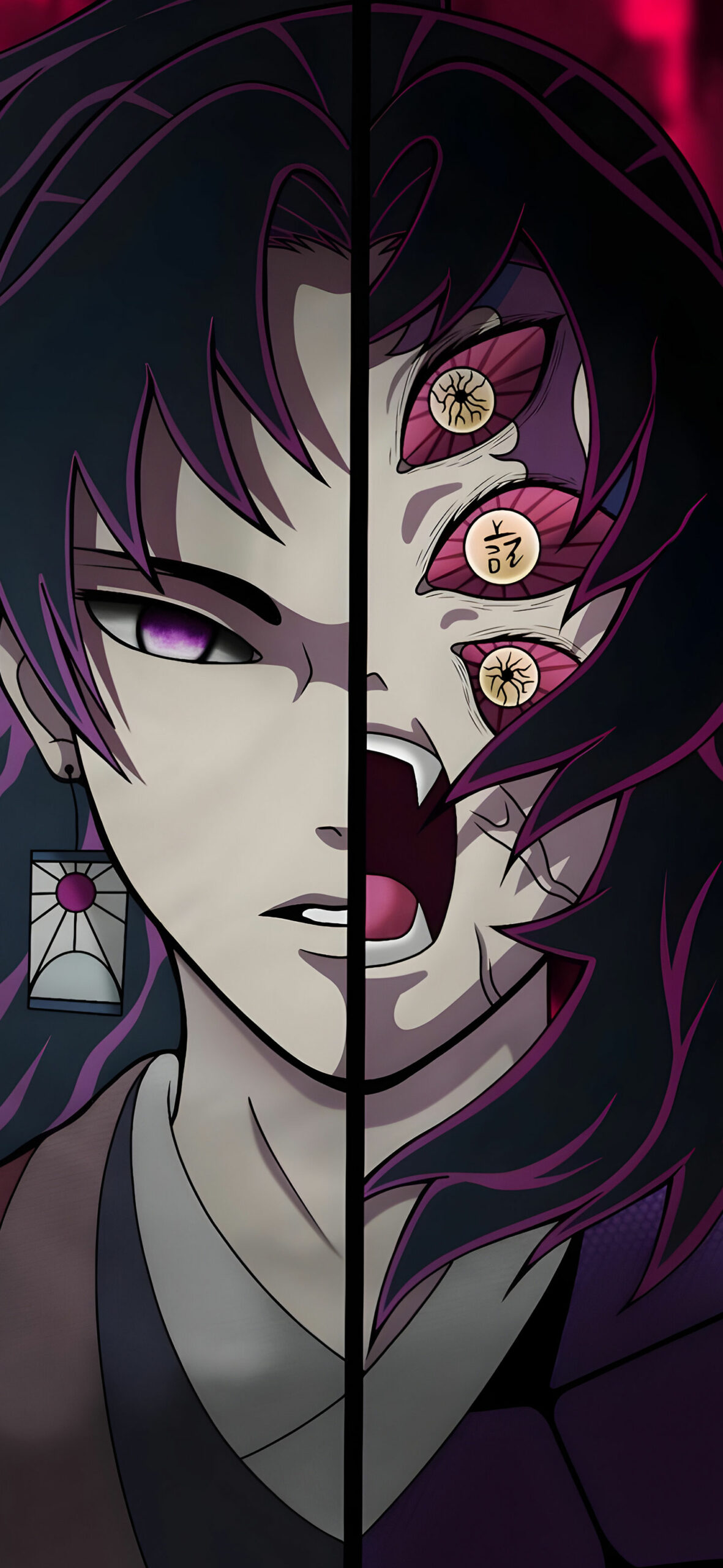 Demon Slayer Half Faced Kokushibo