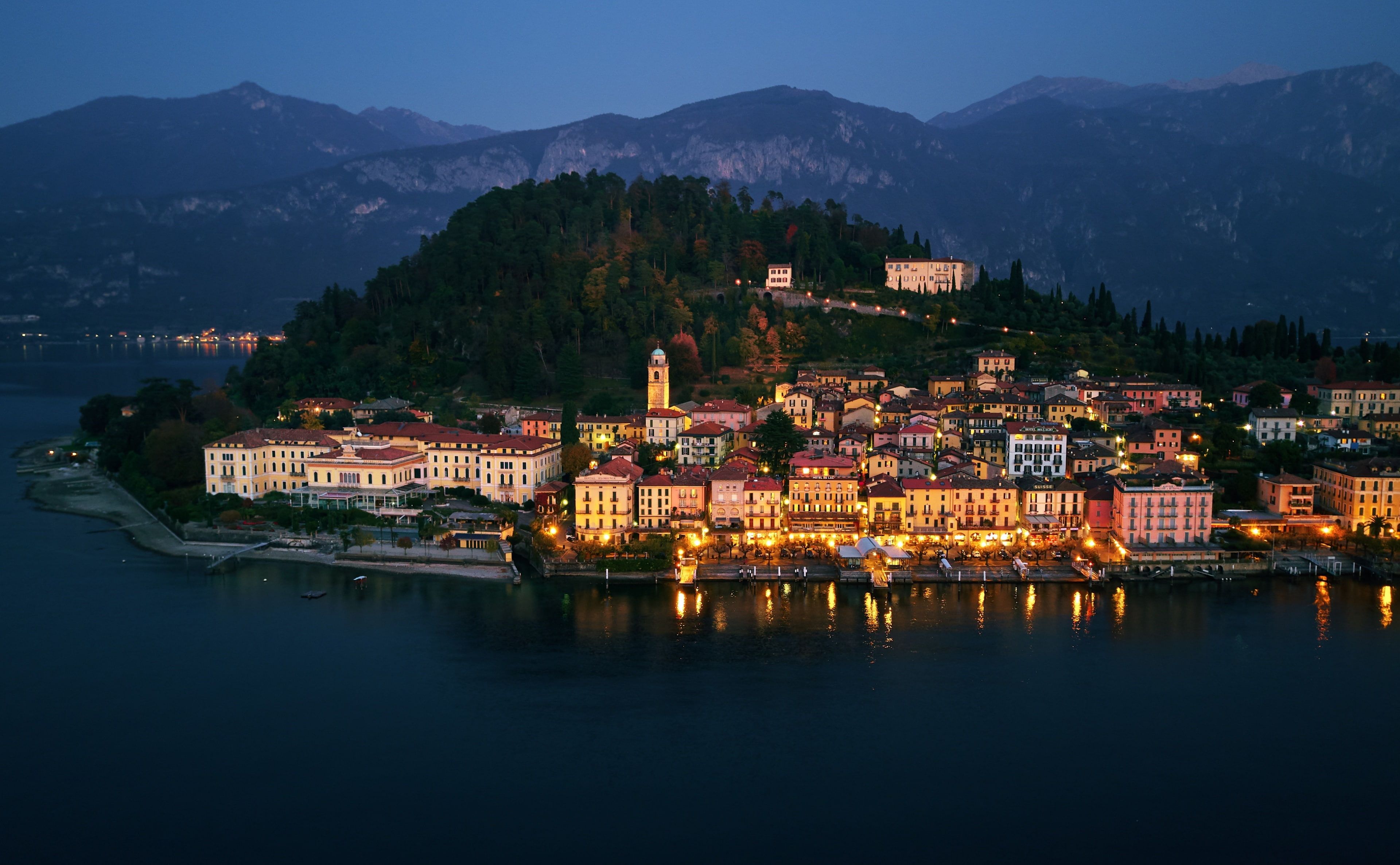 Lake Como, Night, Bellagio, Italy