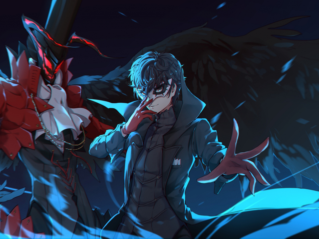 Wallpaper akira kurusu, anime, persona