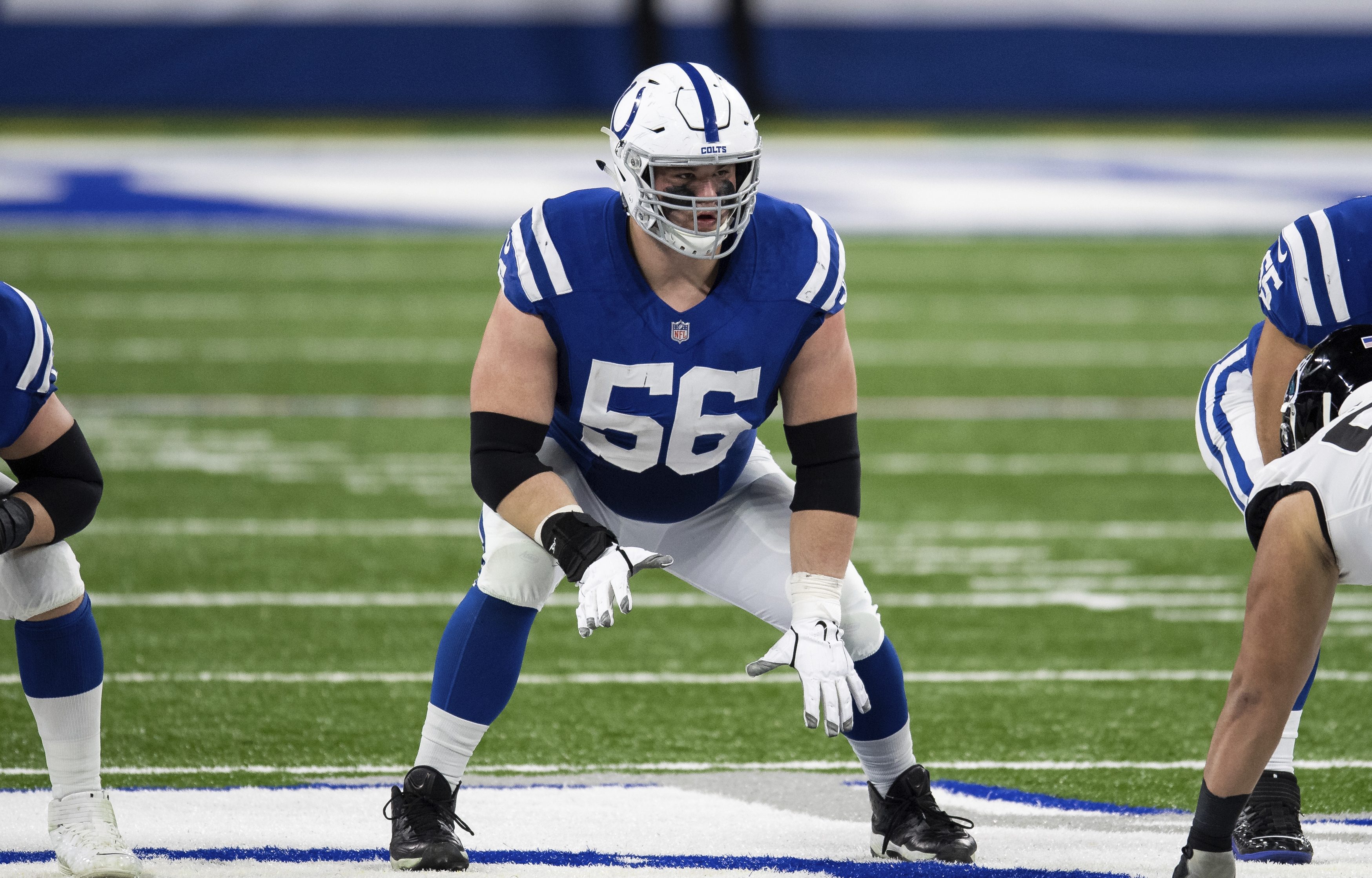 Nyheim Hines on injured Quenton Nelson