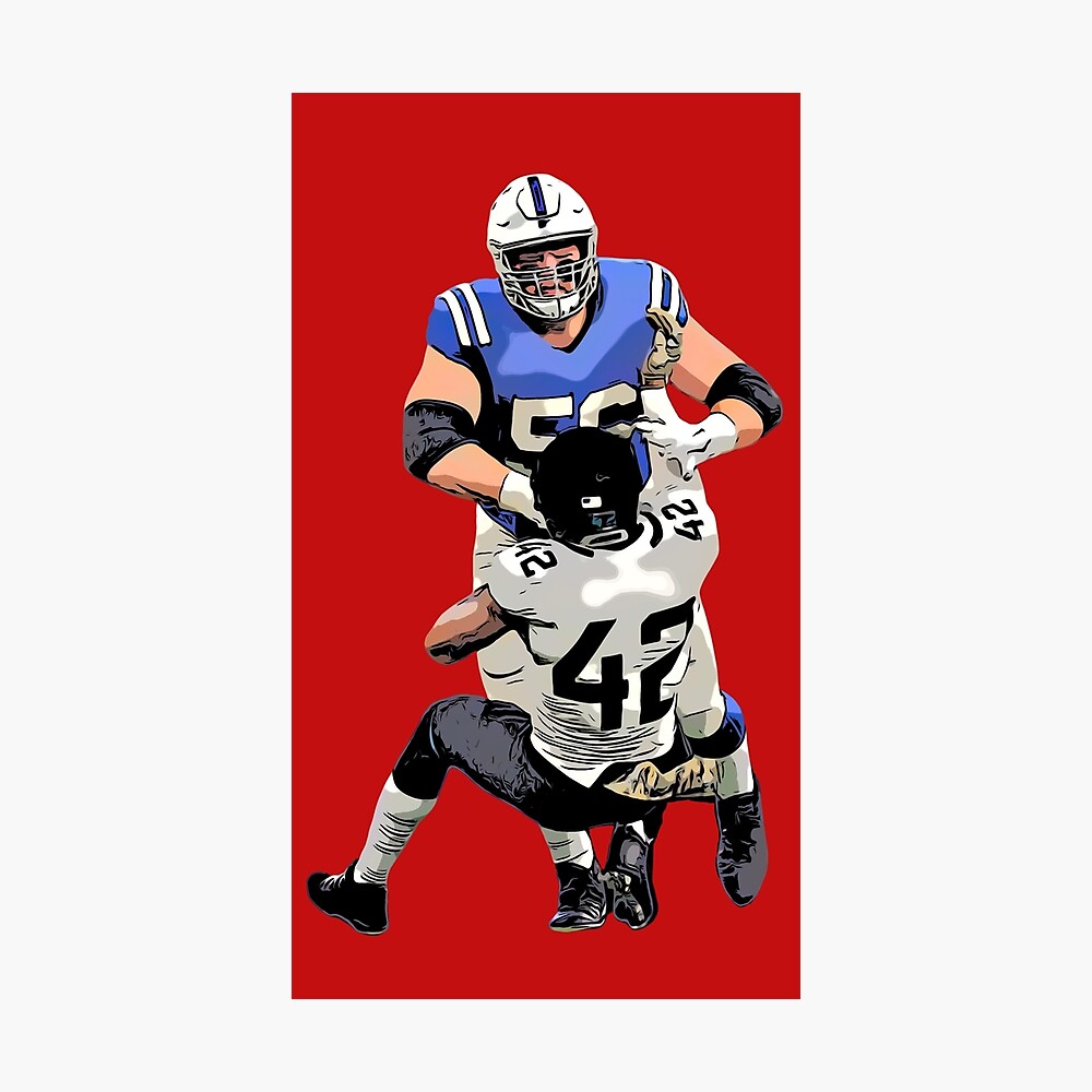 Quenton Nelson Colts NFL Metal Print