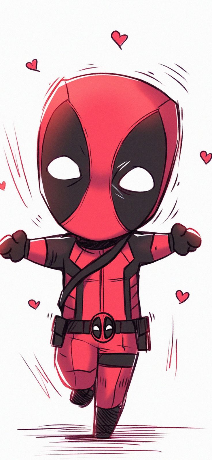 Chibi Deadpool Art Wallpaper