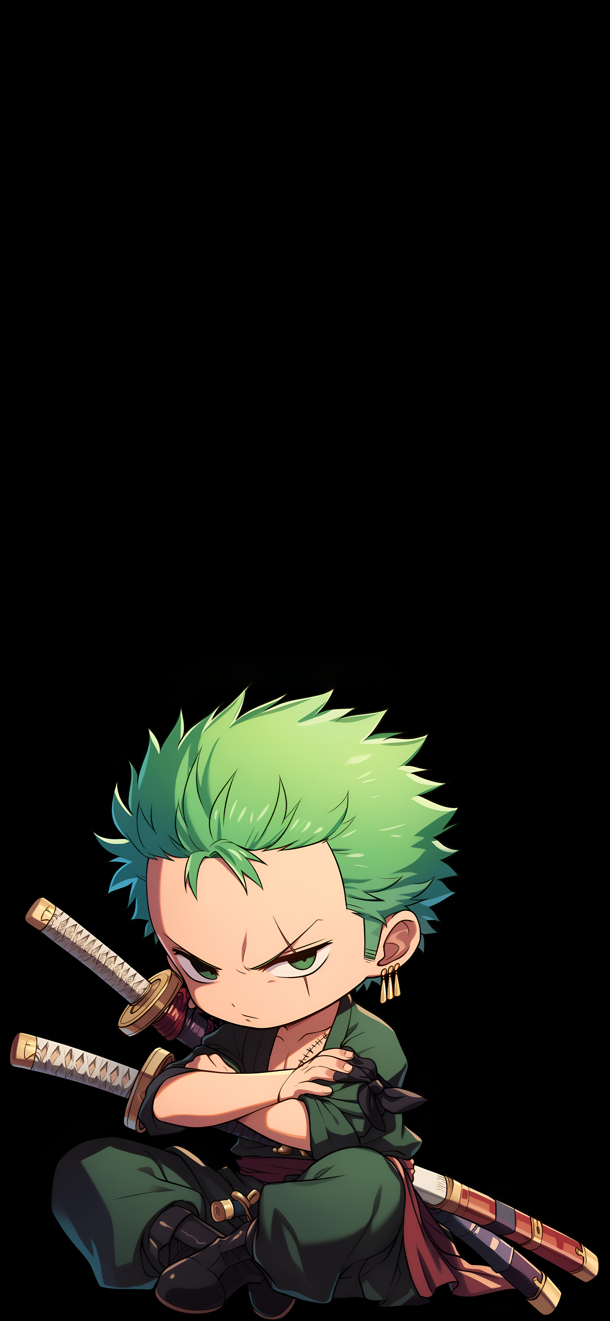 One Piece Chibi Zoro Art Wallpaper