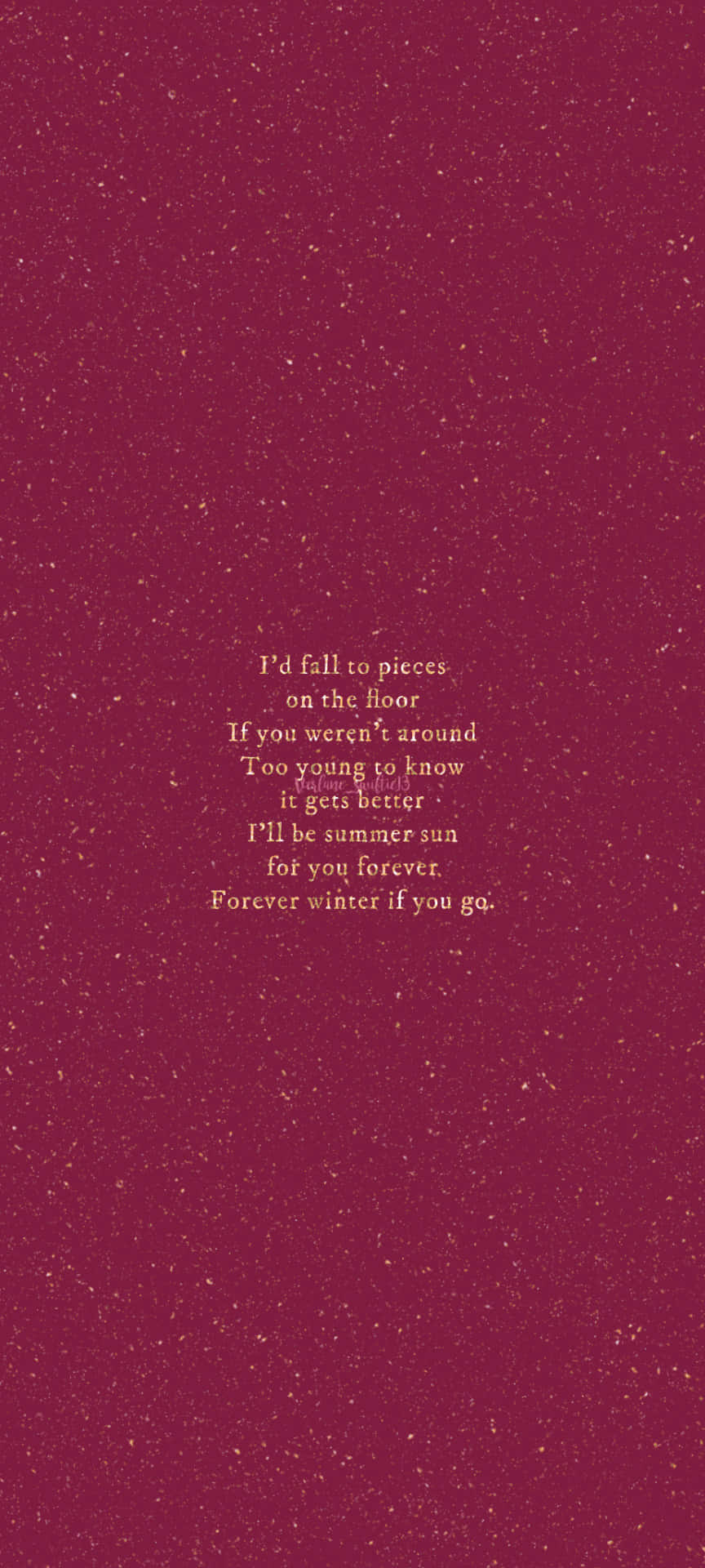 Taylor Swift Song Lyrics Wallpaper