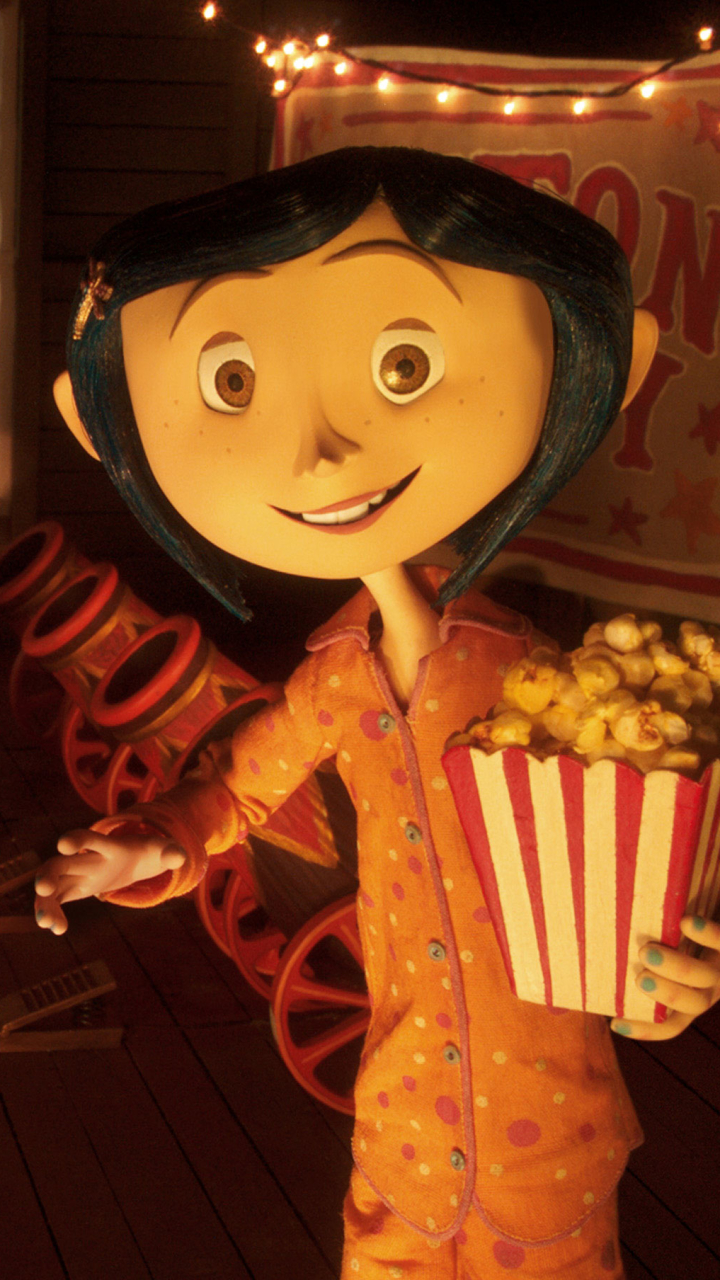 Mobile wallpaper: Movie, Coraline