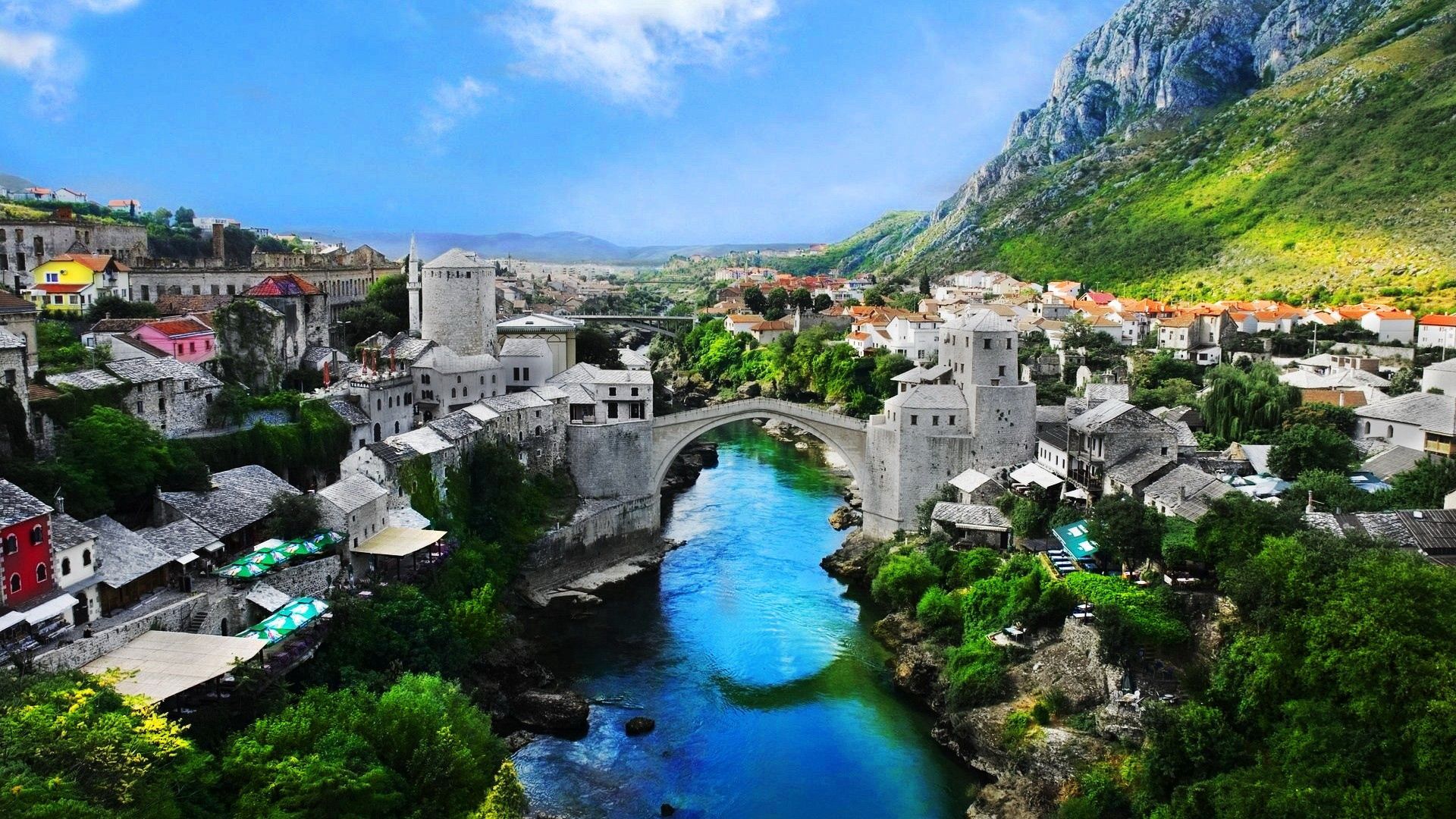 Download Mostar Old Town wallpaper