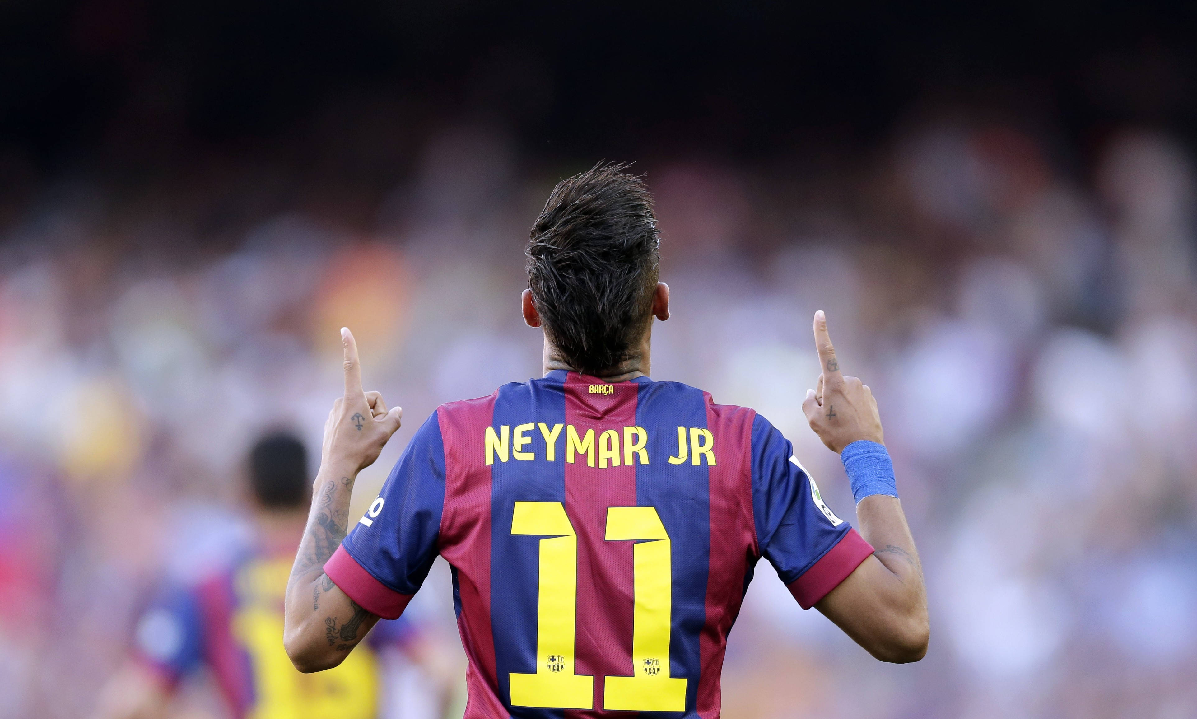 Cool Neymar Jr Sporting His Jersey