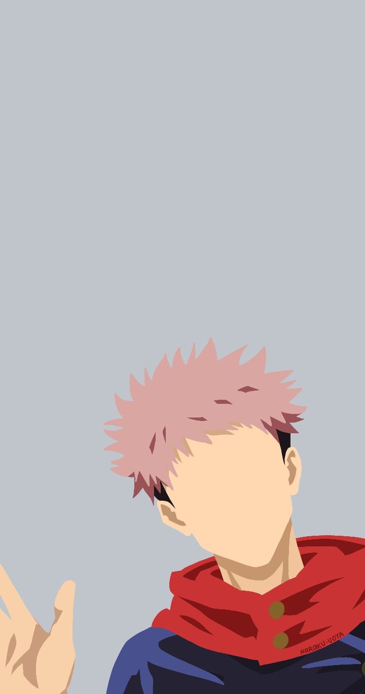 Itadori Yuuji Minimalist Wallpaper
