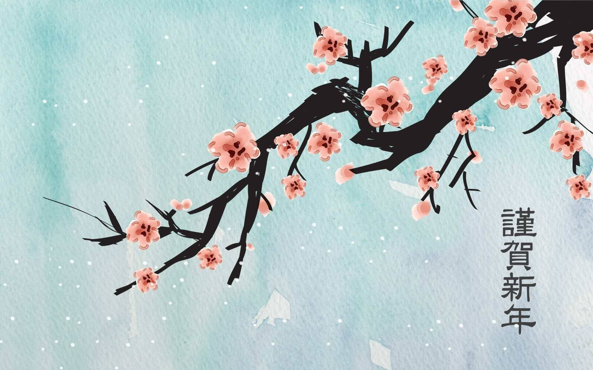 Japanese Art Background. Wallpaper