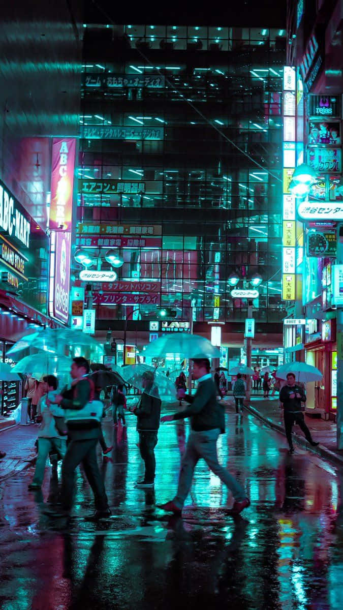 Futuristic Cyberpunk Cityscape