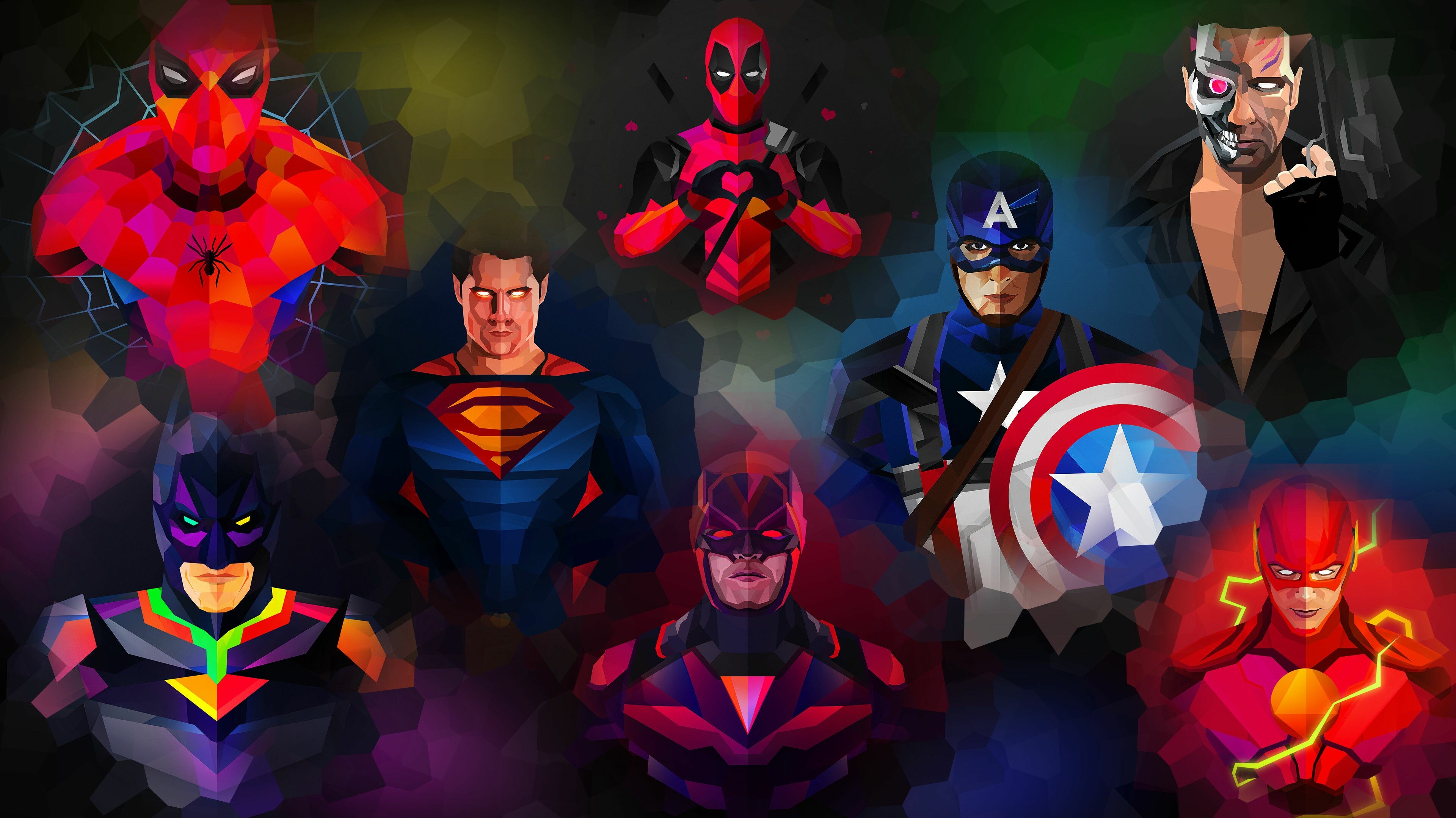 DC vs. Marvel Wallpaper
