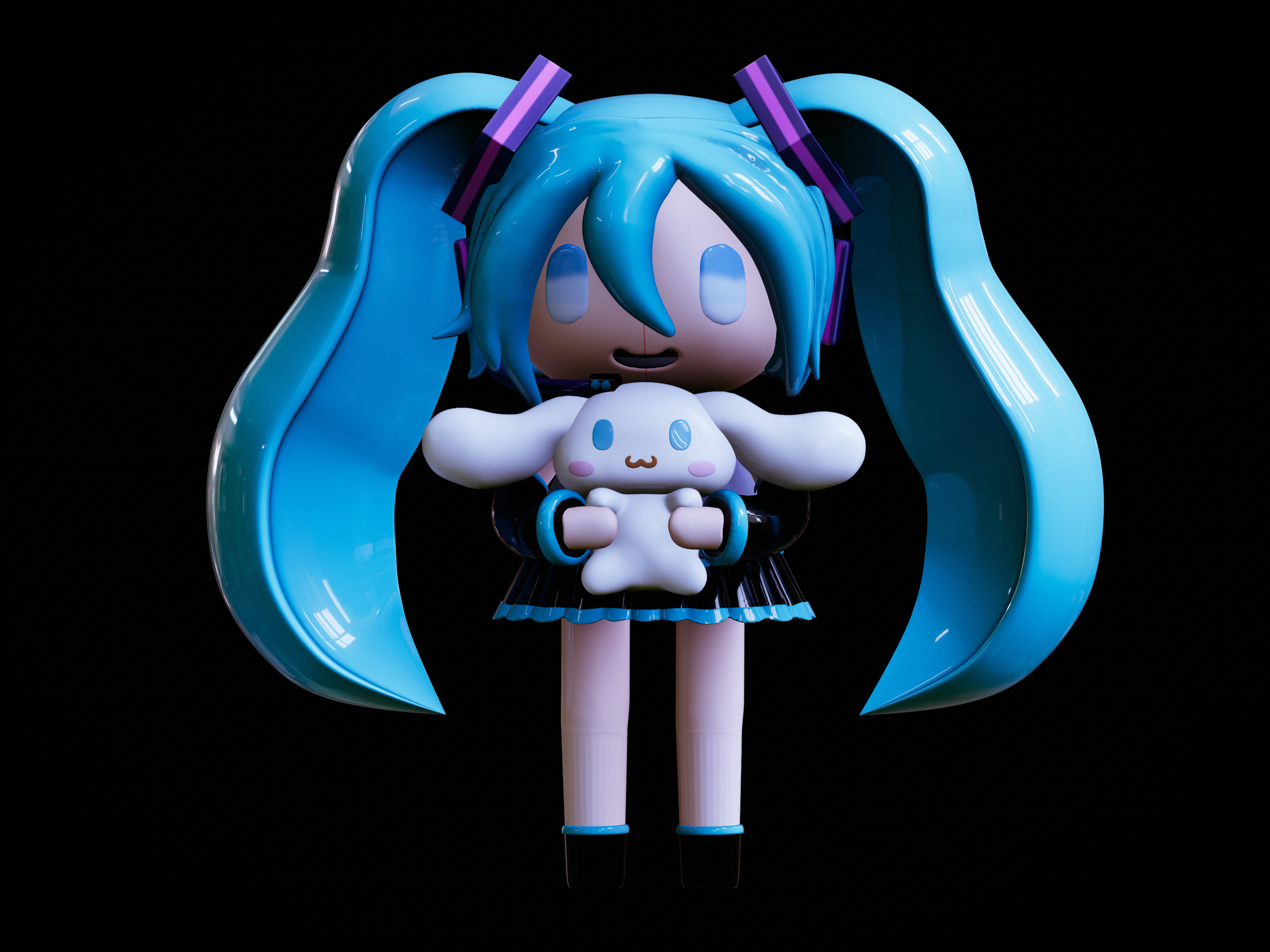 STL file Miku hatsune X Cinnamoroll