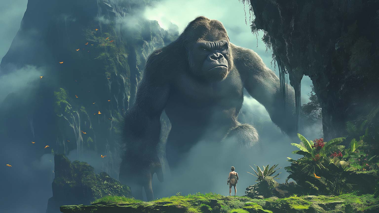 King Kong in Mountains Desktop Wallpaper Kong Wallpaper