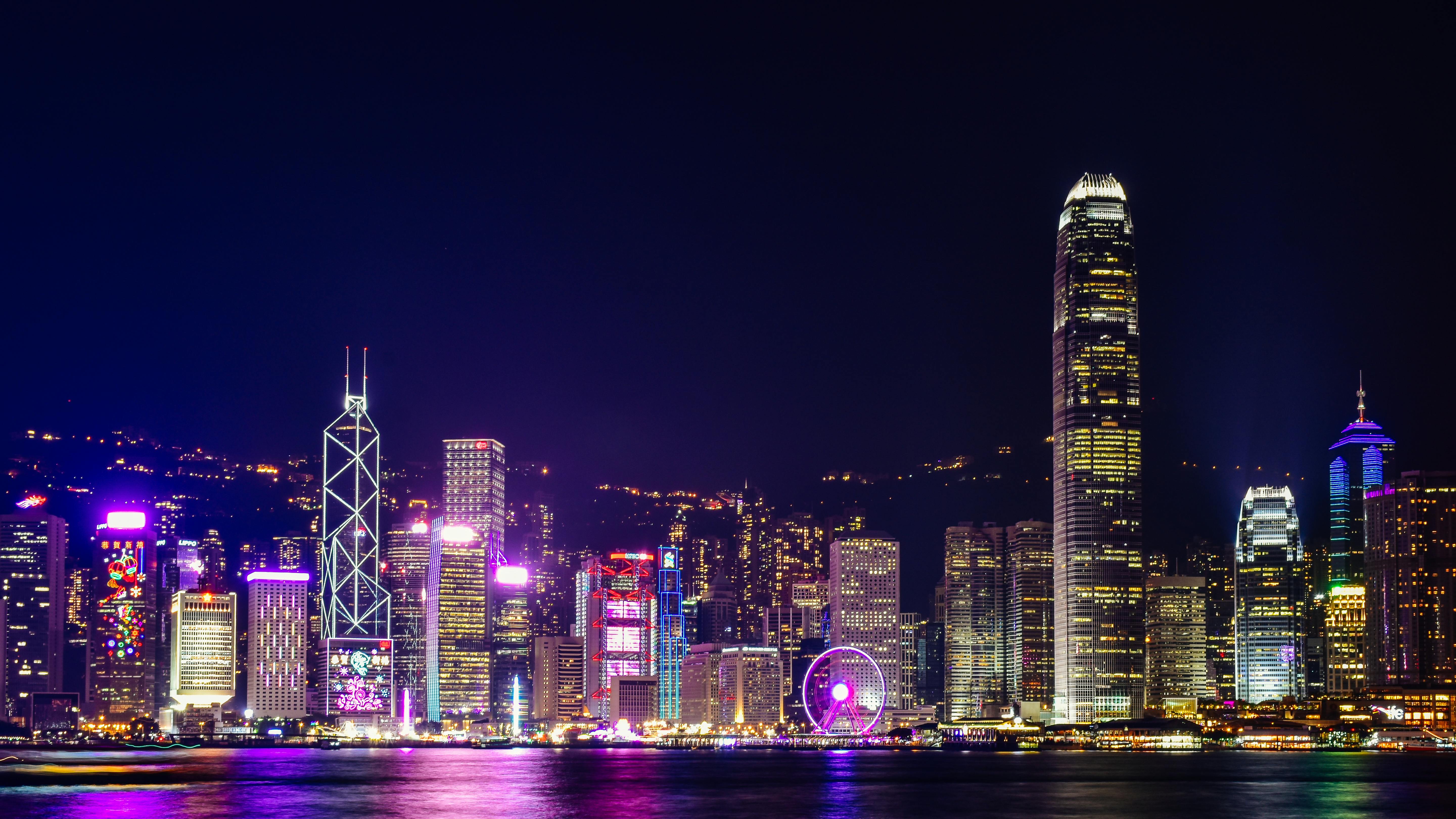 Hongkong Night Skyline · Free
