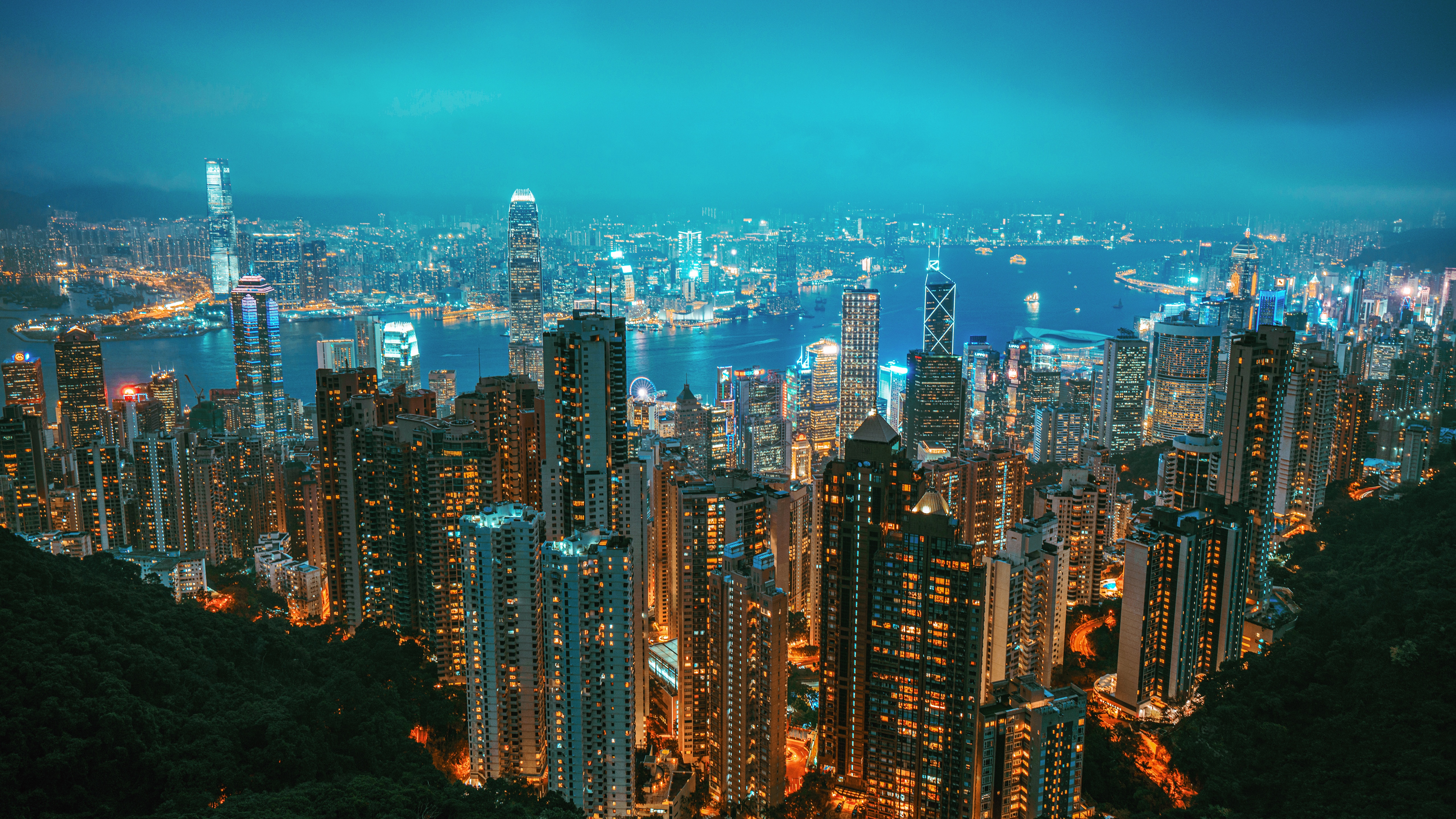 Hong Kong Wallpaper 4K, Victoria Peak