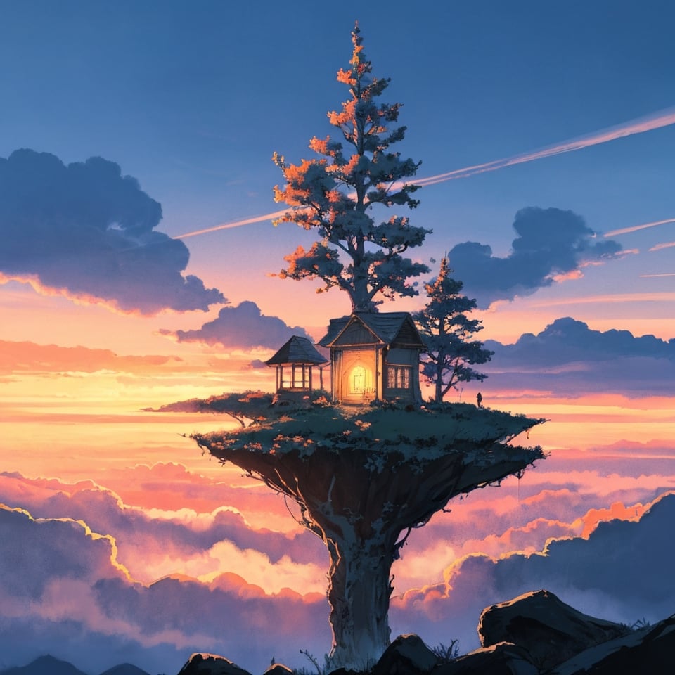 anime scenery be calm now. image