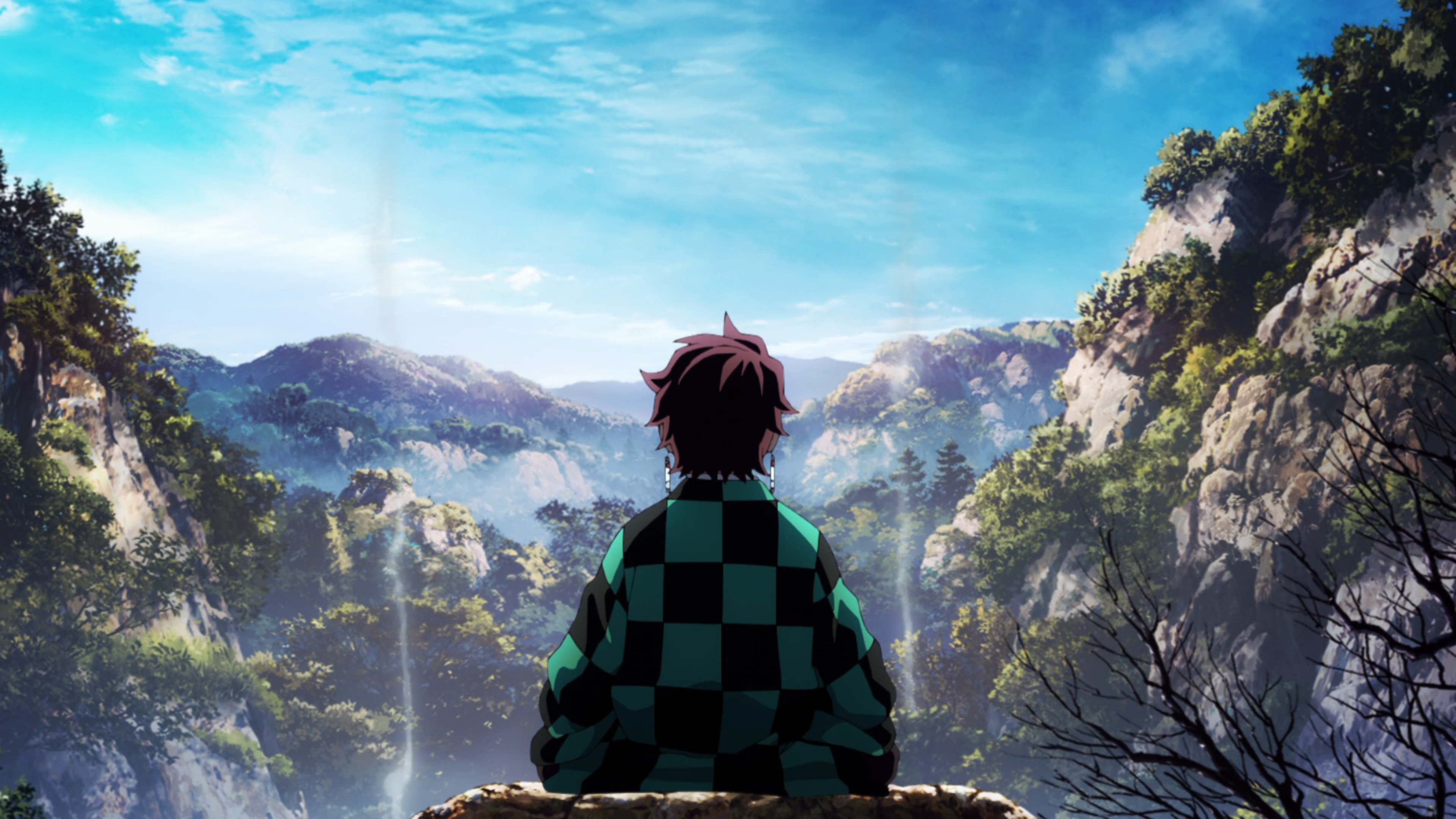 Tanjiro meditating