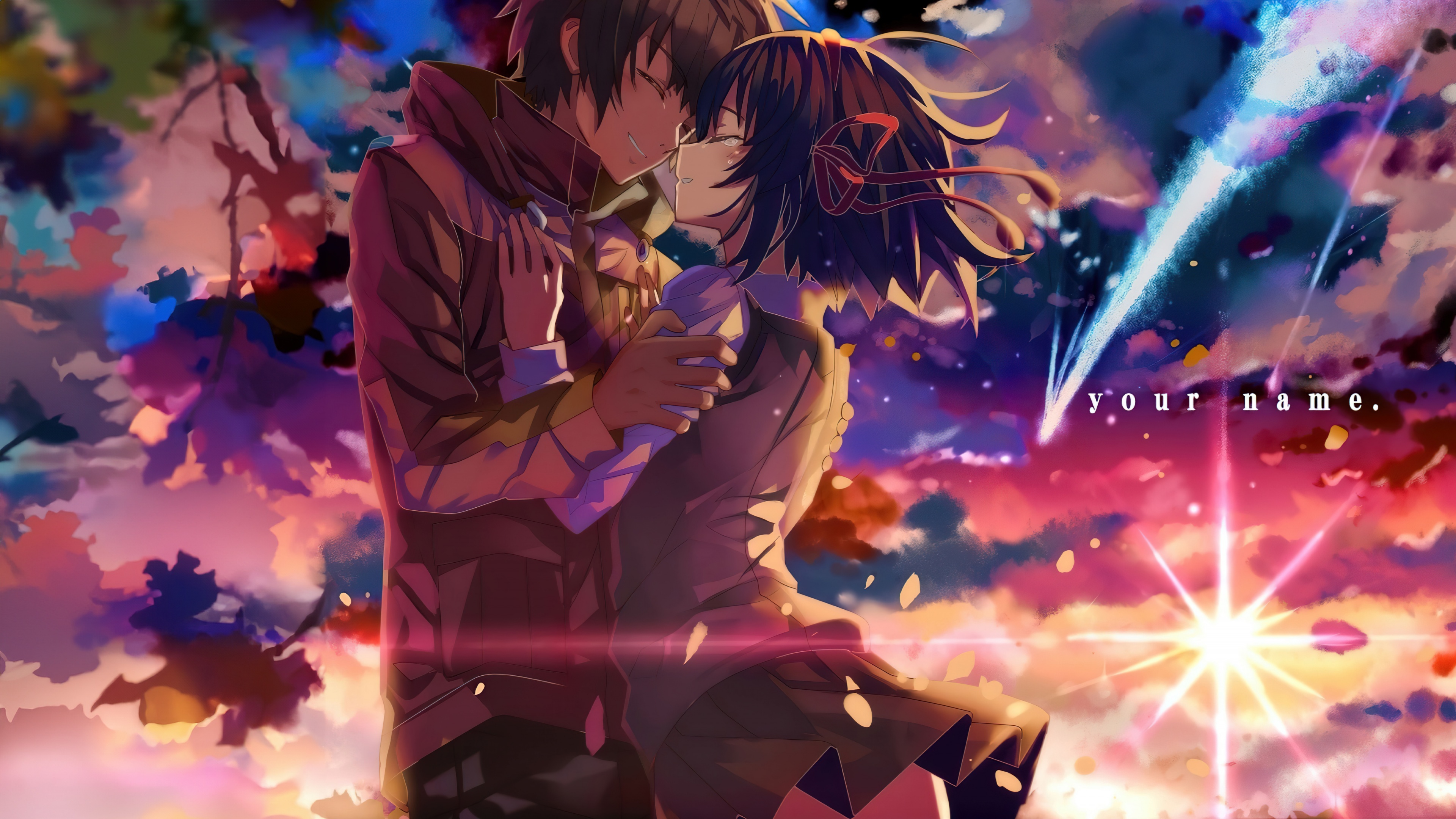 Your Name Wallpaper 4K, Anime couple