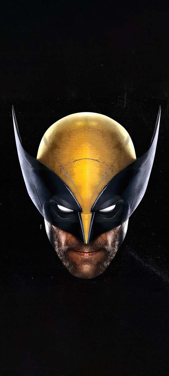 Wolverine mask artwork iPhone Wallpaper