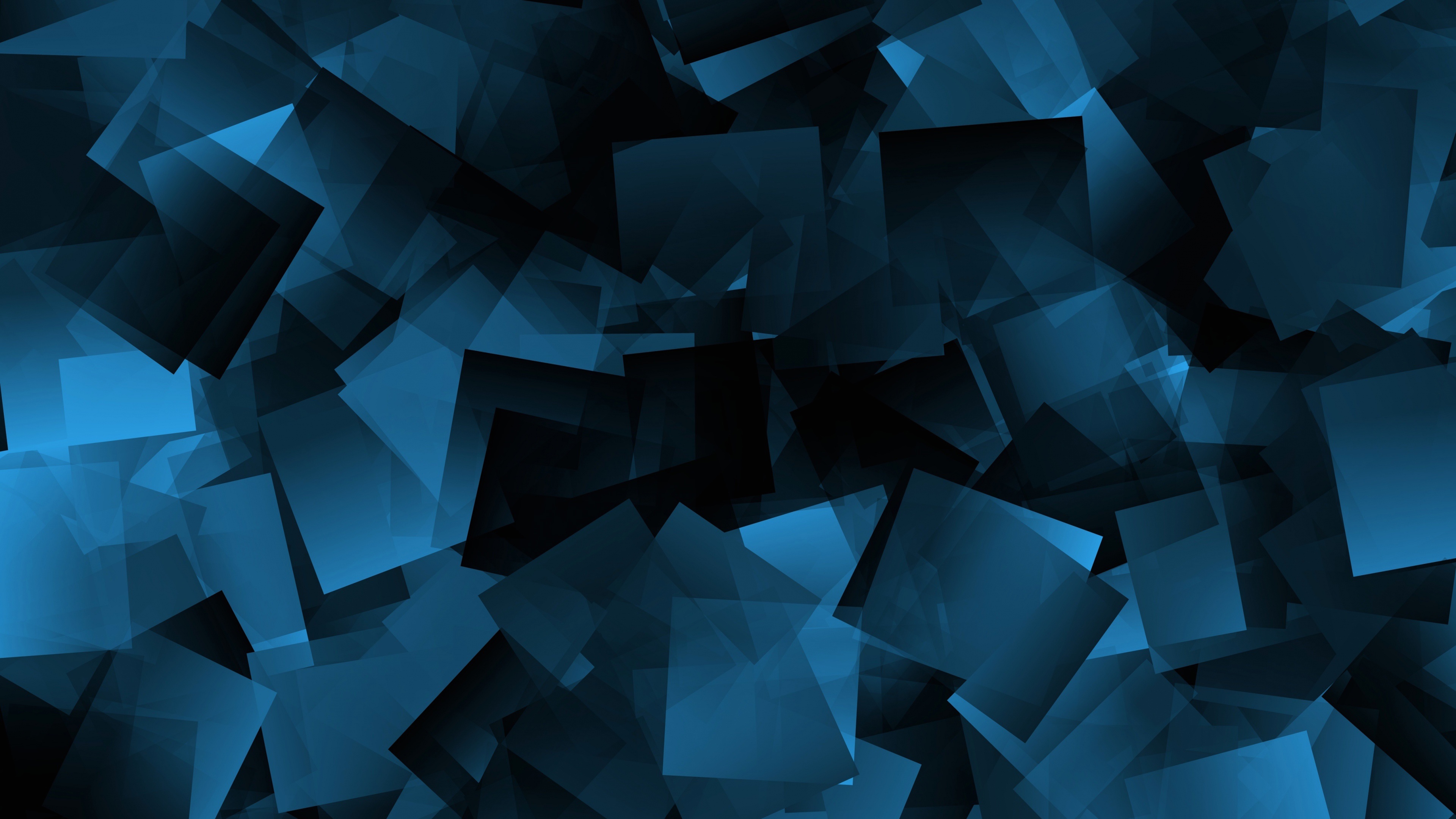 Cube Abstract Blue 4k Ultra HD Wallpaper