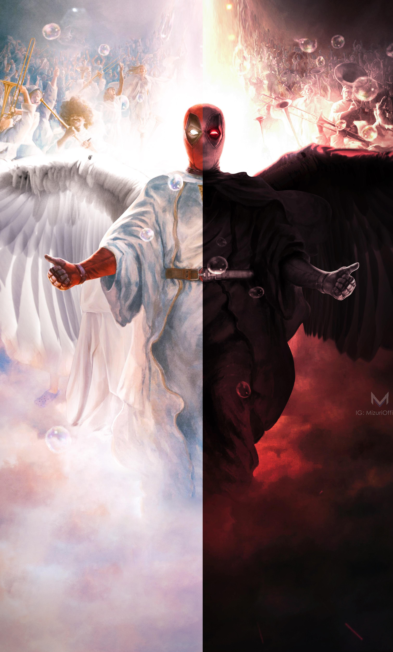 Deadpool Devil And Angel