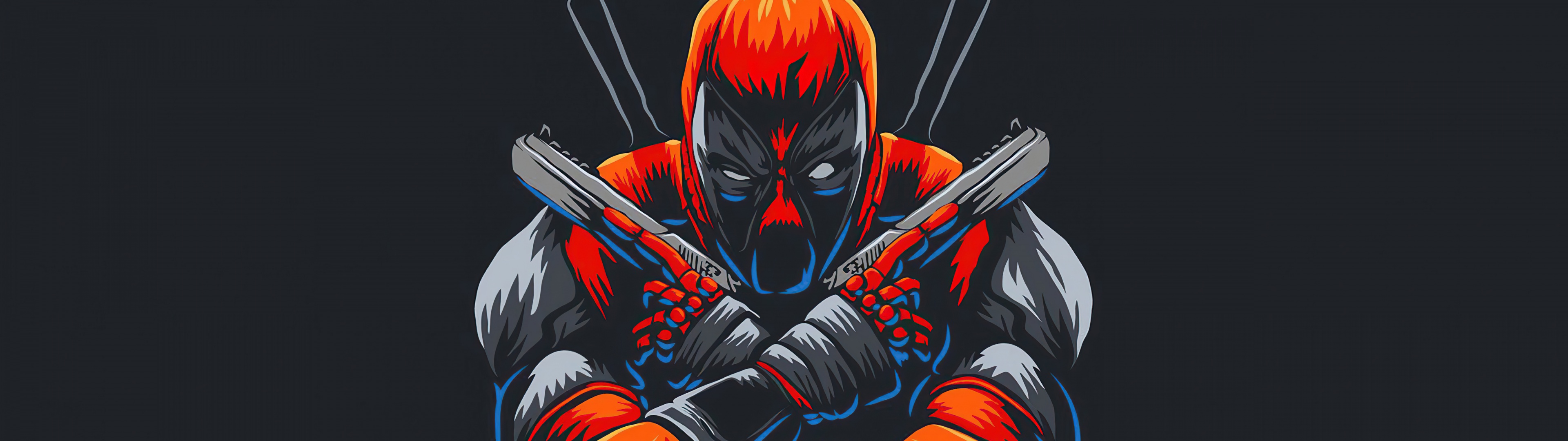Deadpool Wallpaper 4K, Dark background