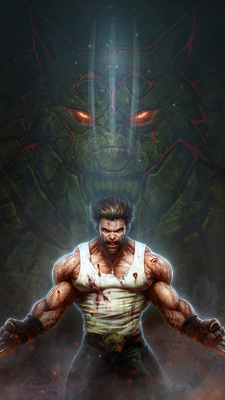 Art Wolverine 4k iPhone 6