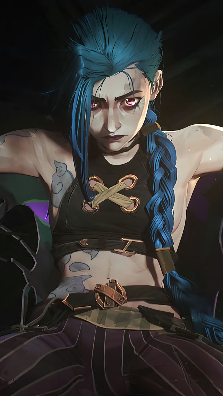 Jinx Arcane 4K e Wallpaper iPhone