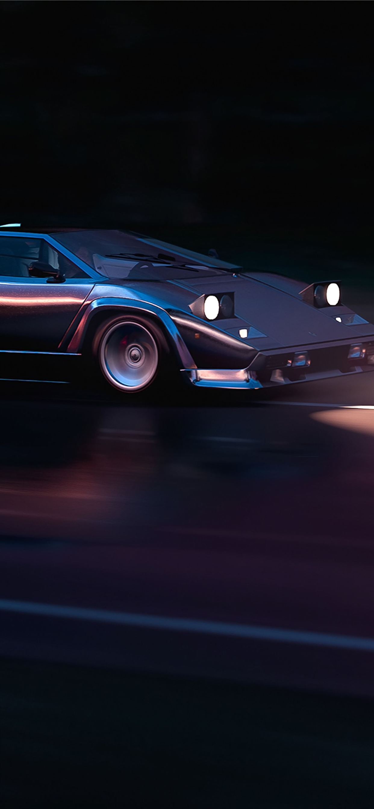 Running In 80s Lamborghini Countach 4k