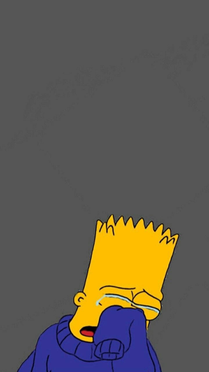 Download free Cute Sad Bart Simpson