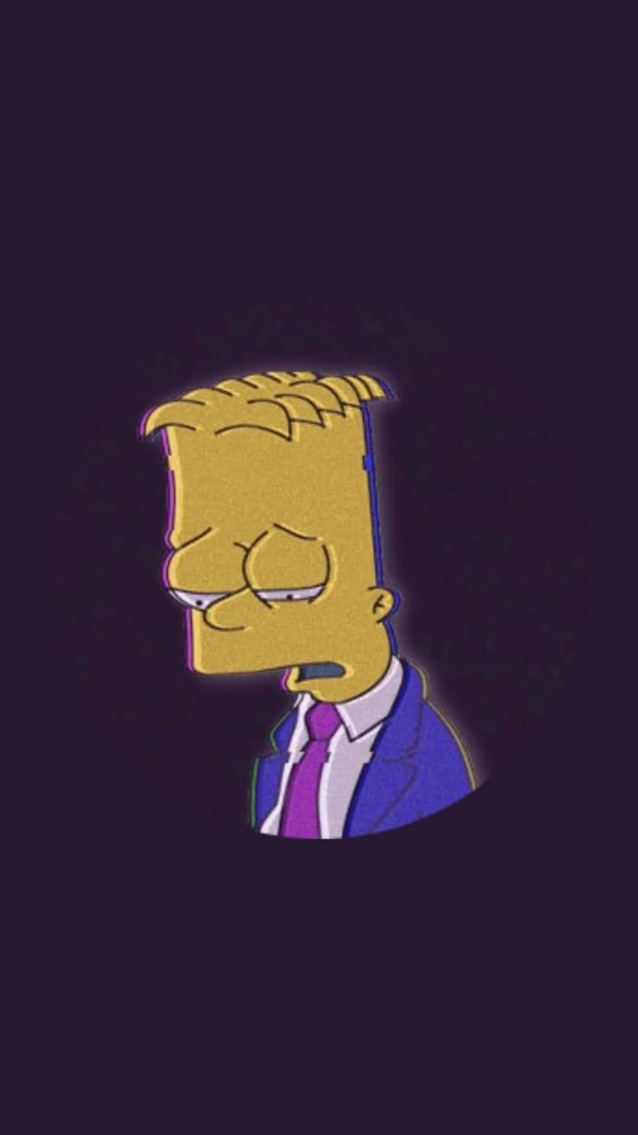 Download Sad Bart Simpson Phone In Suit
