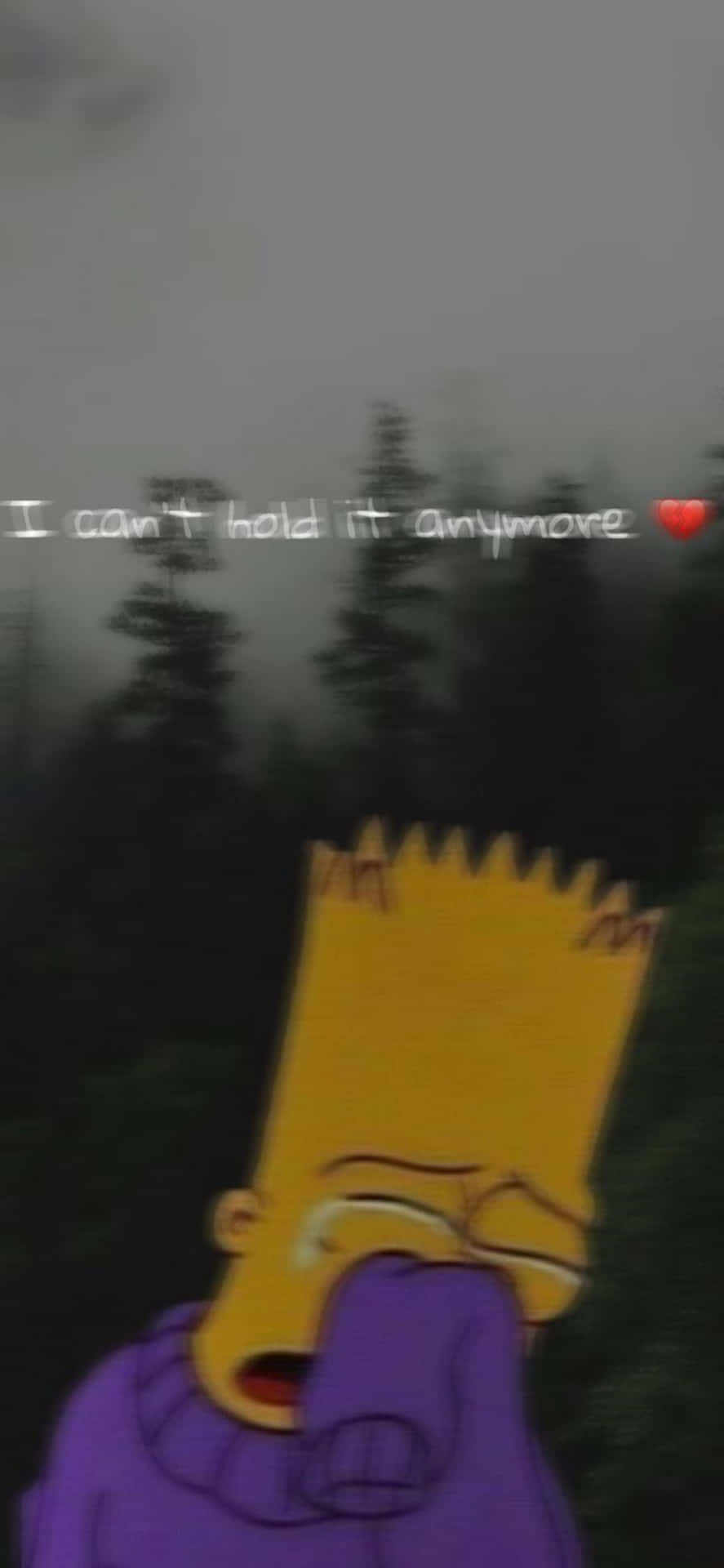 Sad Bart Simpson Wallpaper