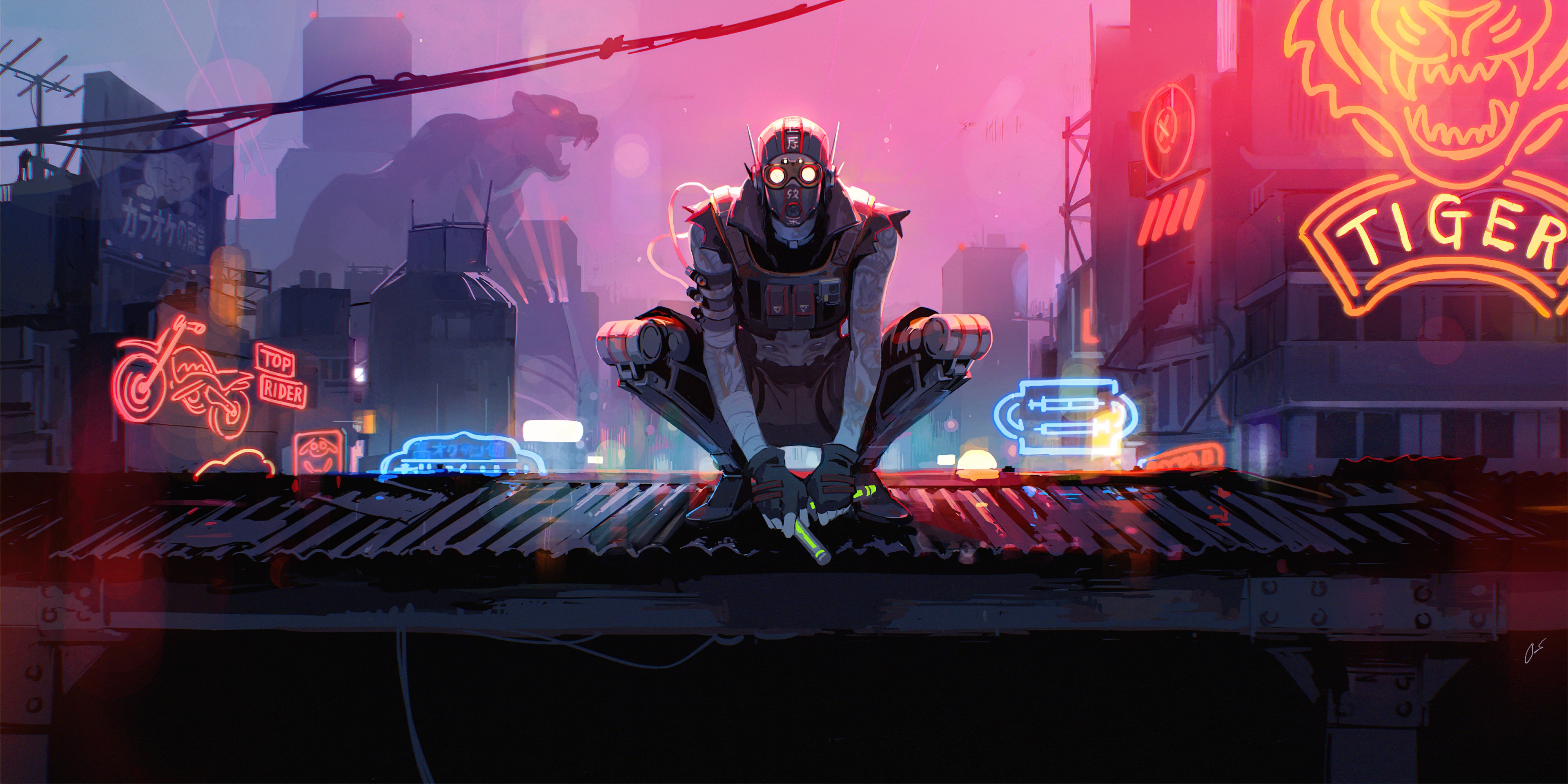 art, octane, neon waveski, Apex Legends