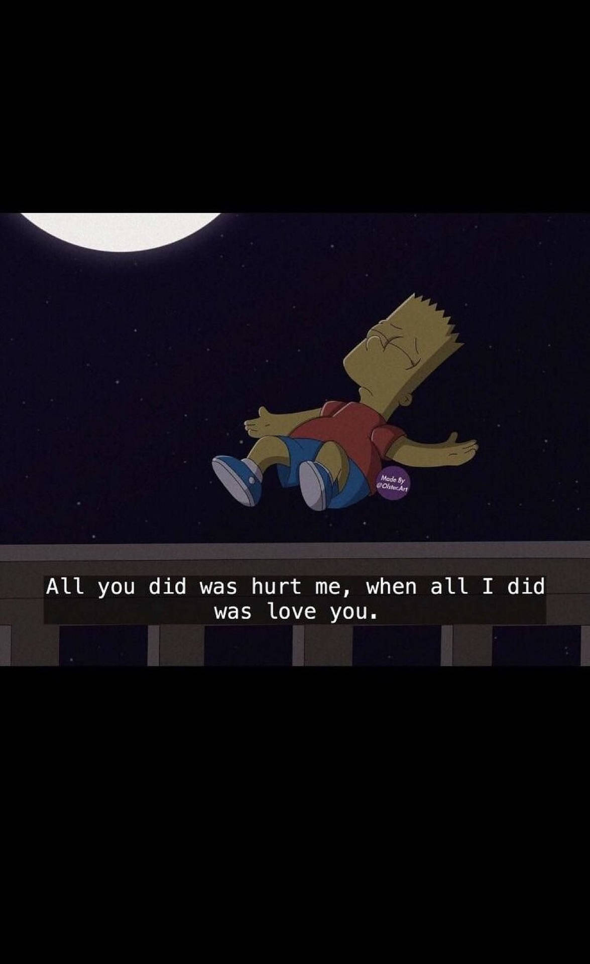 Download free Sad Bart Simpsons