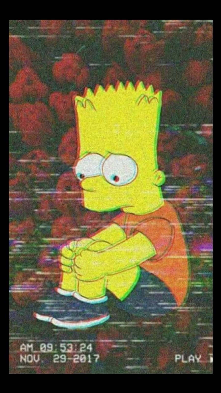 Download Sad Bart Simpson Phone Vintage