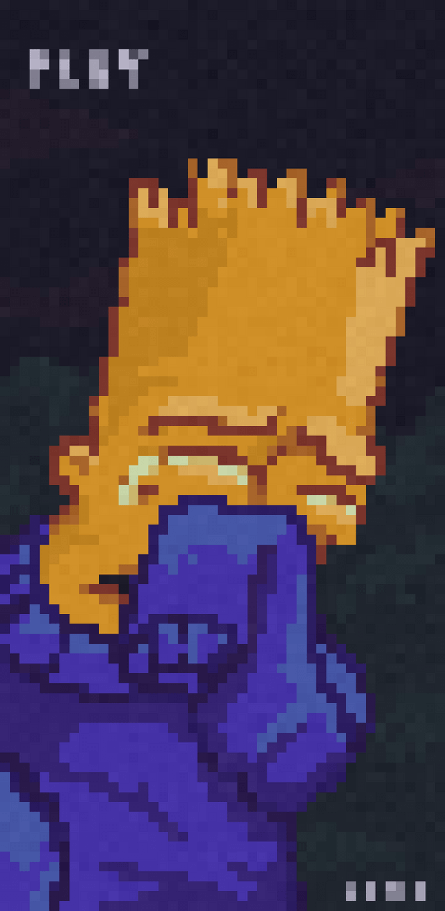 I love the sad bart so I made a pixel